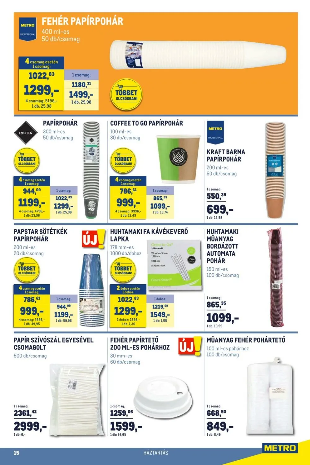 Metro akciós újság Horeca 01.02–02.01 – 15. oldal