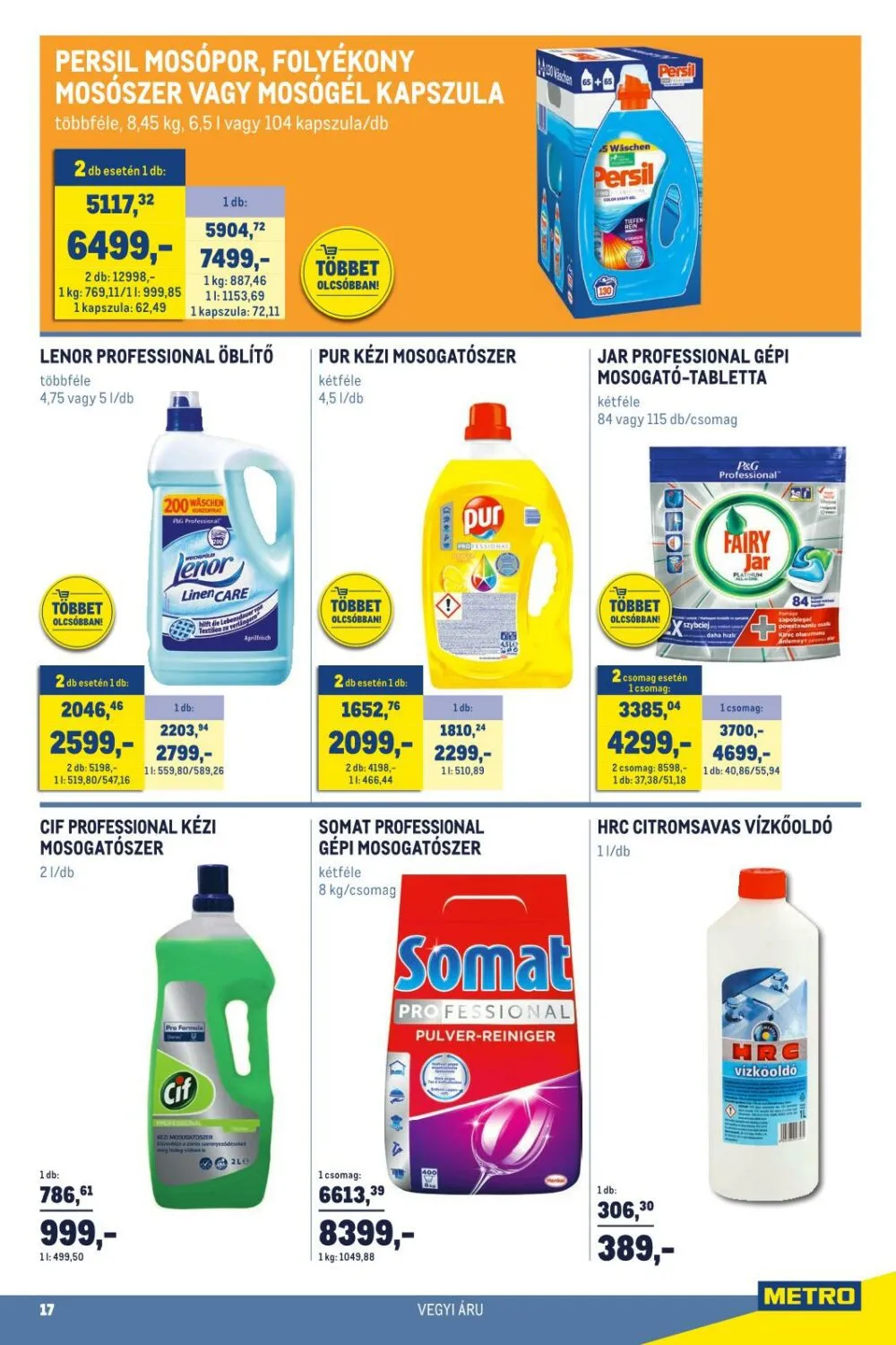 Metro akciós újság Horeca 01.02–02.01 – 17. oldal