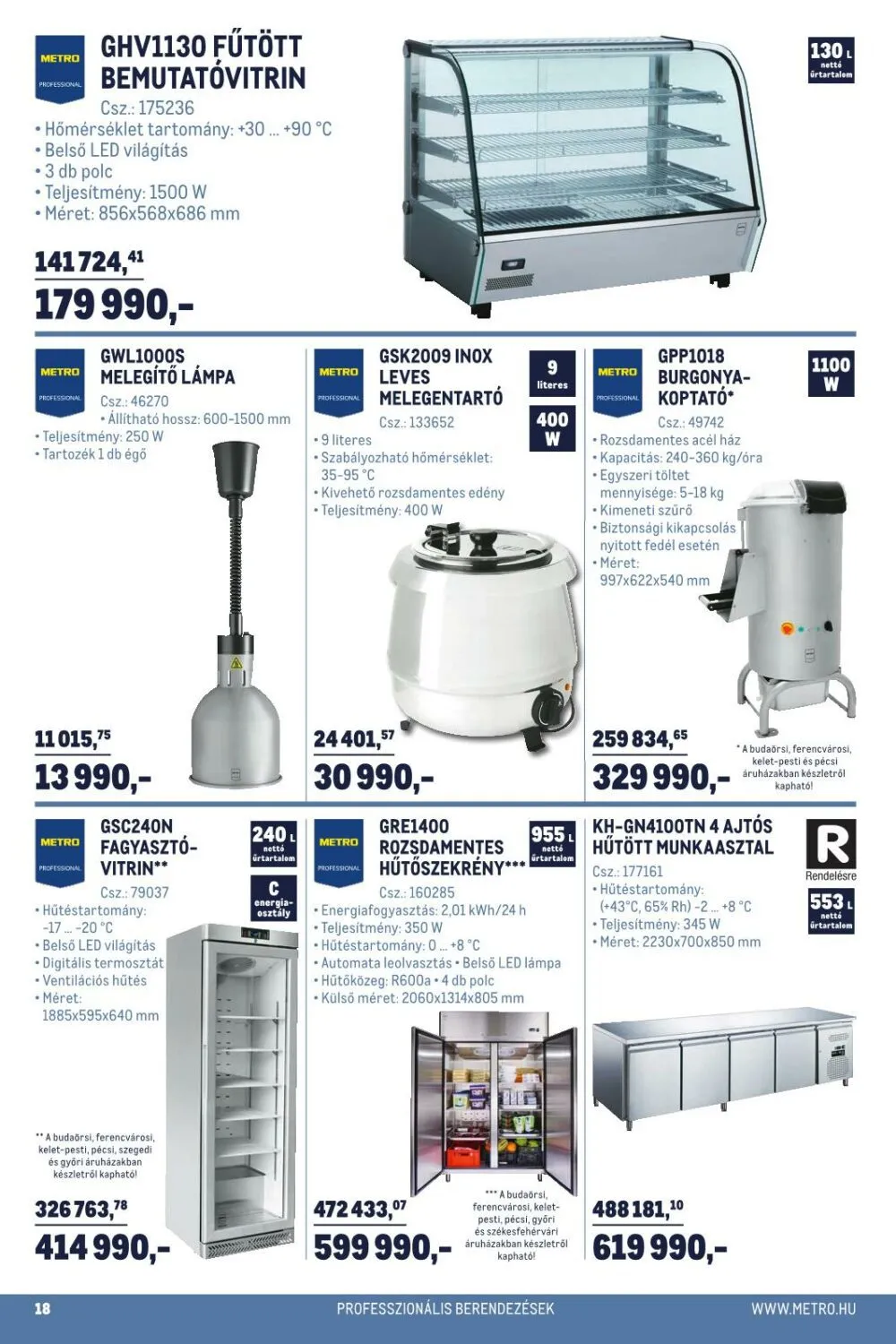 Metro akciós újság Horeca 01.02–02.01 – 18. oldal