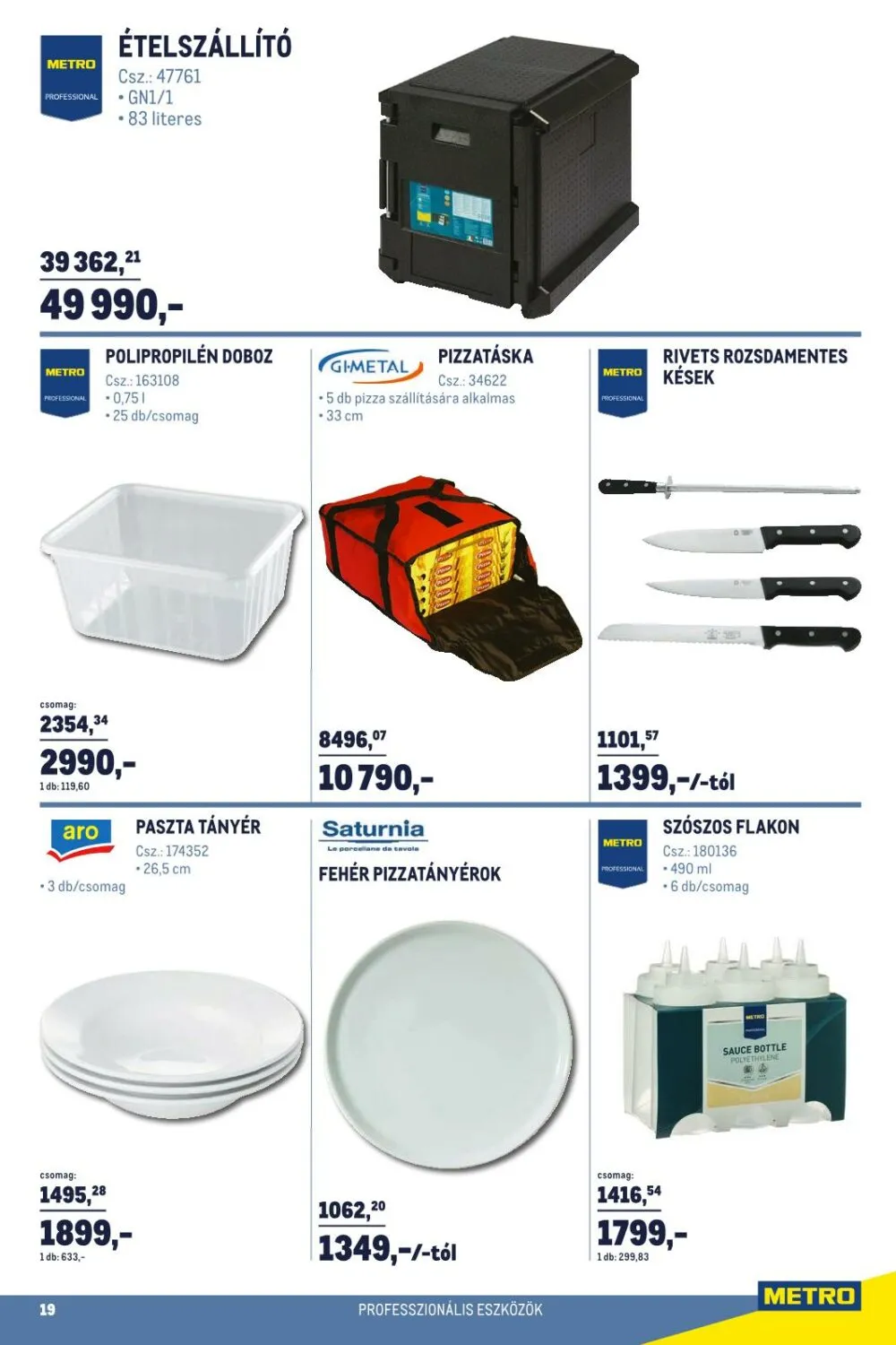 Metro akciós újság Horeca 01.02–02.01 – 19. oldal