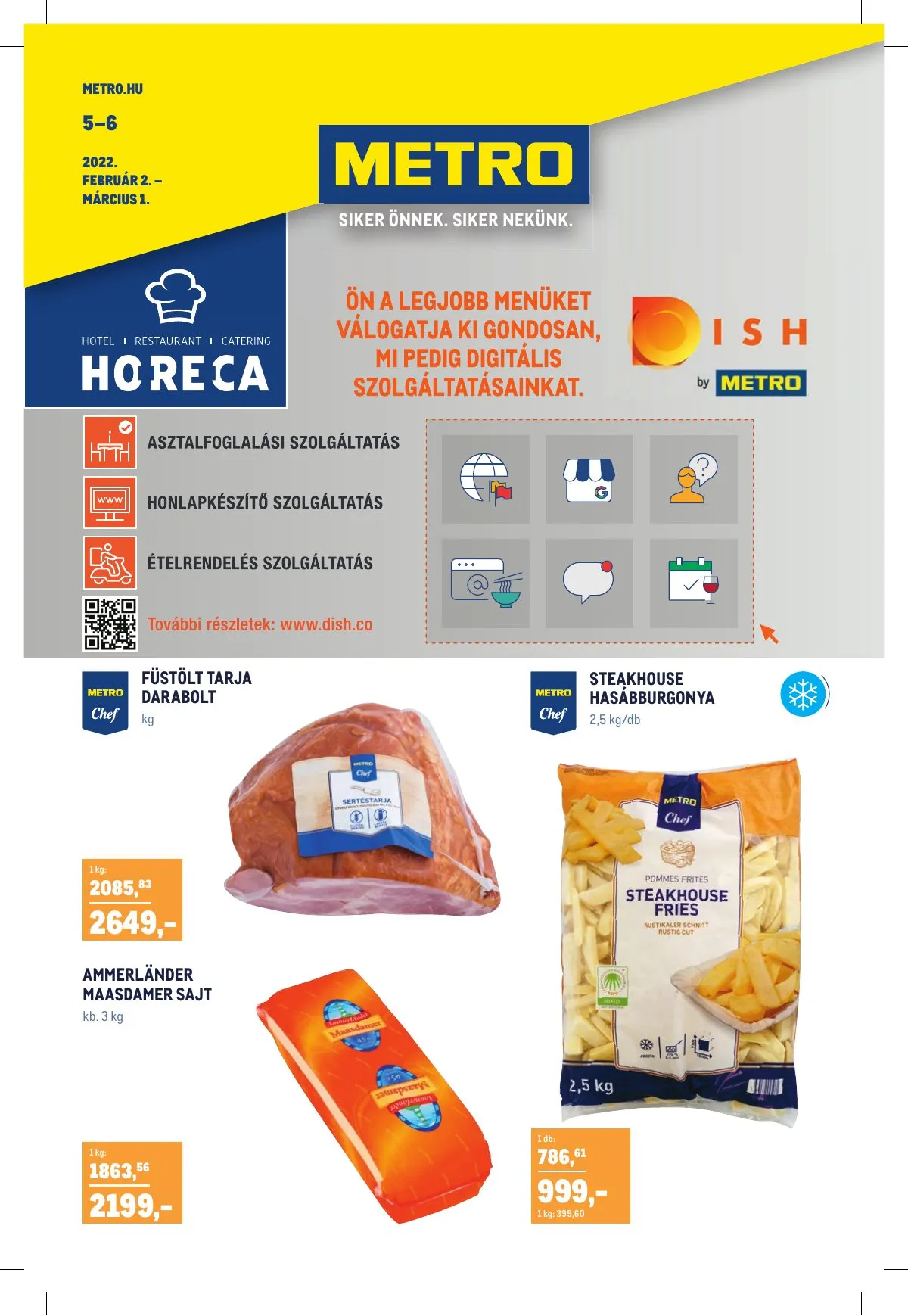Metro akciós újság Horeca 02.02–03.01