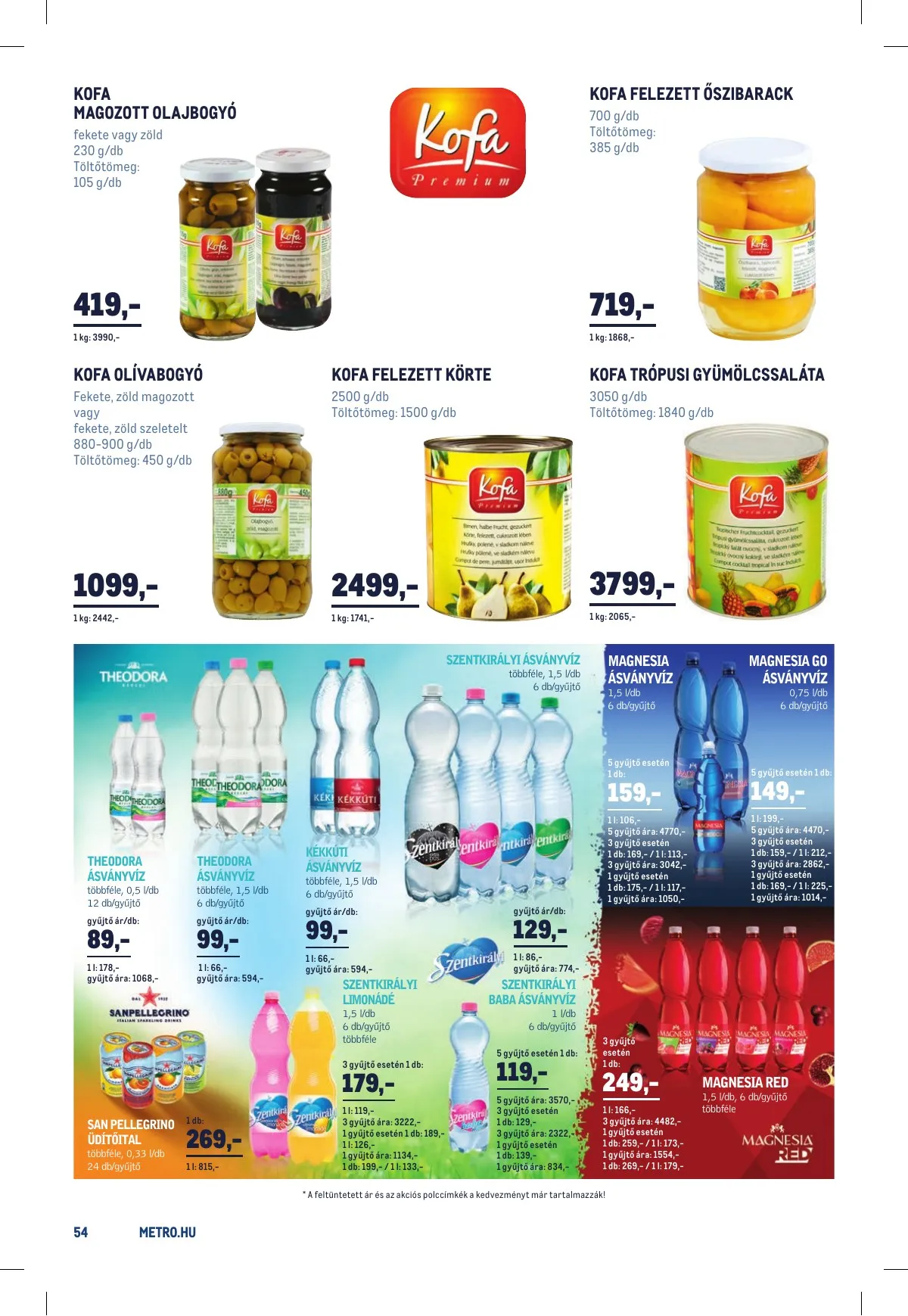 Metro akciós újság Horeca 03.02–03.29 – 54. oldal