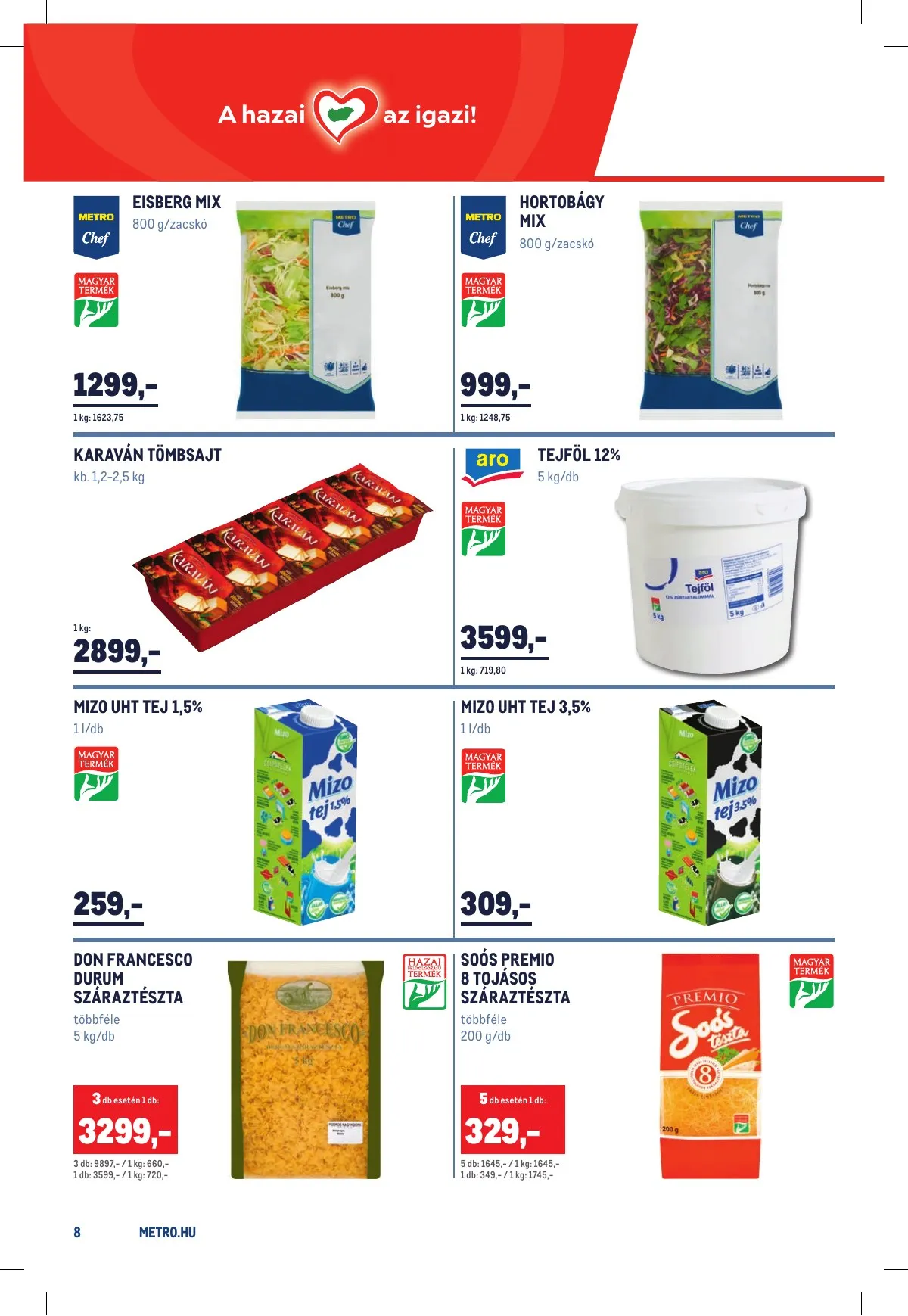 Metro akciós újság Horeca 03.02–03.29 – 8. oldal
