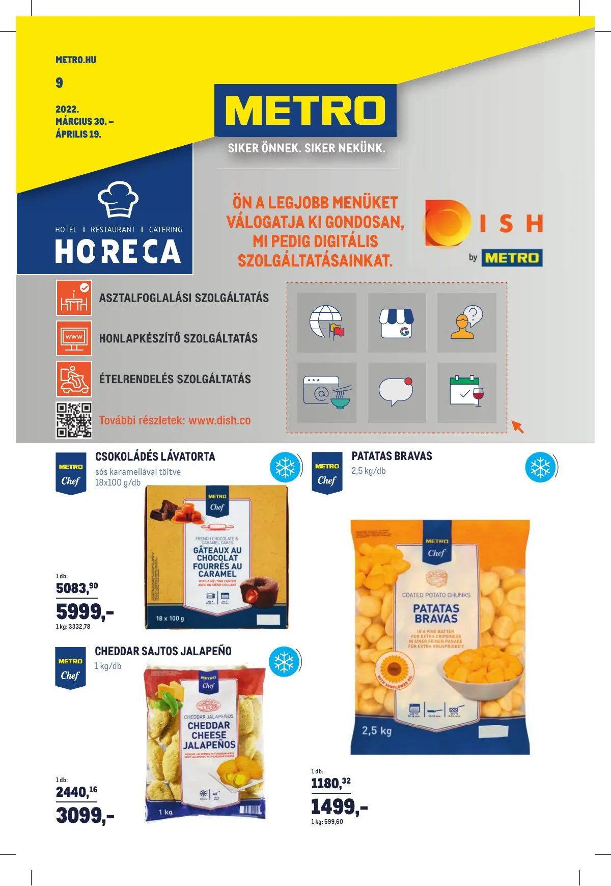 Metro akciós újság Horeca 03.30–04.19