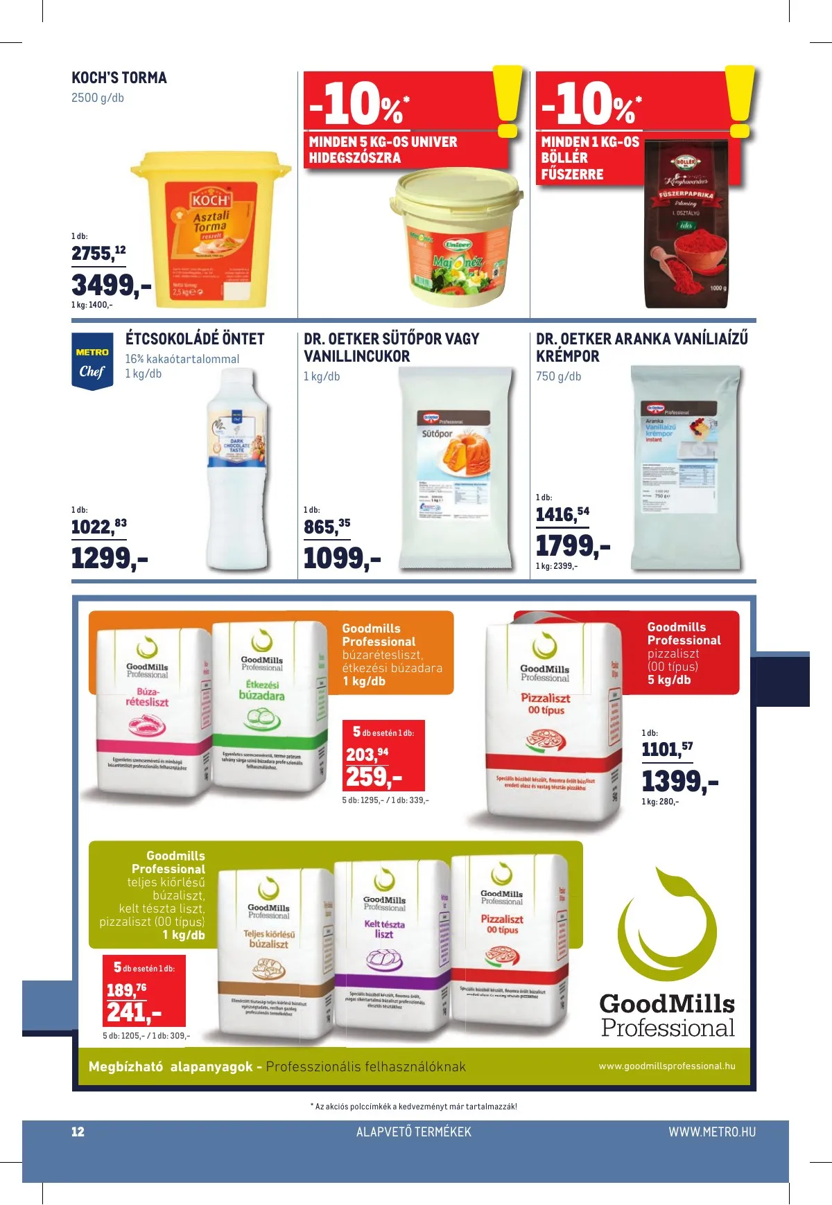 Metro akciós újság Horeca 03.30–04.19 – 12. oldal