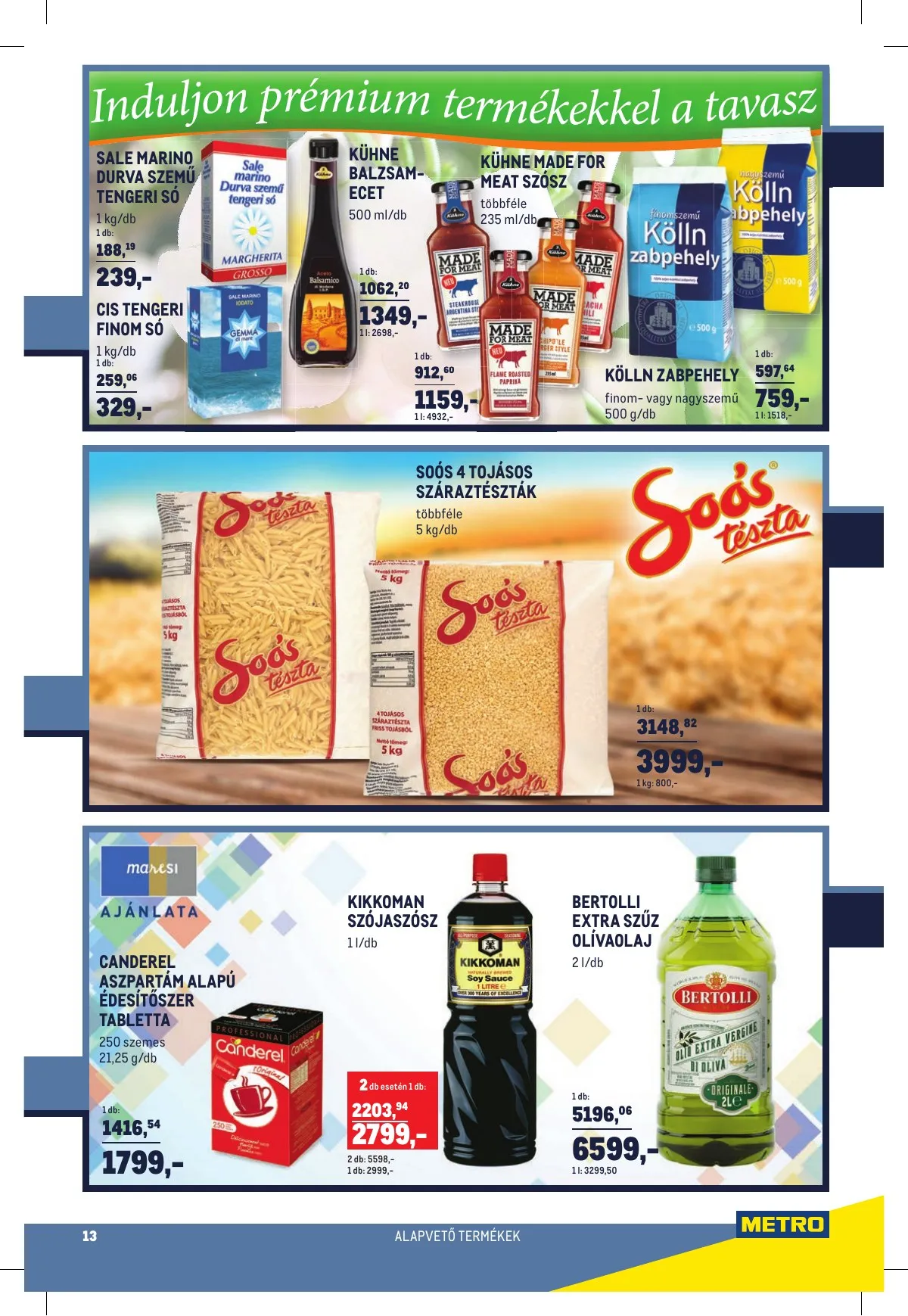 Metro akciós újság Horeca 03.30–04.19 – 13. oldal