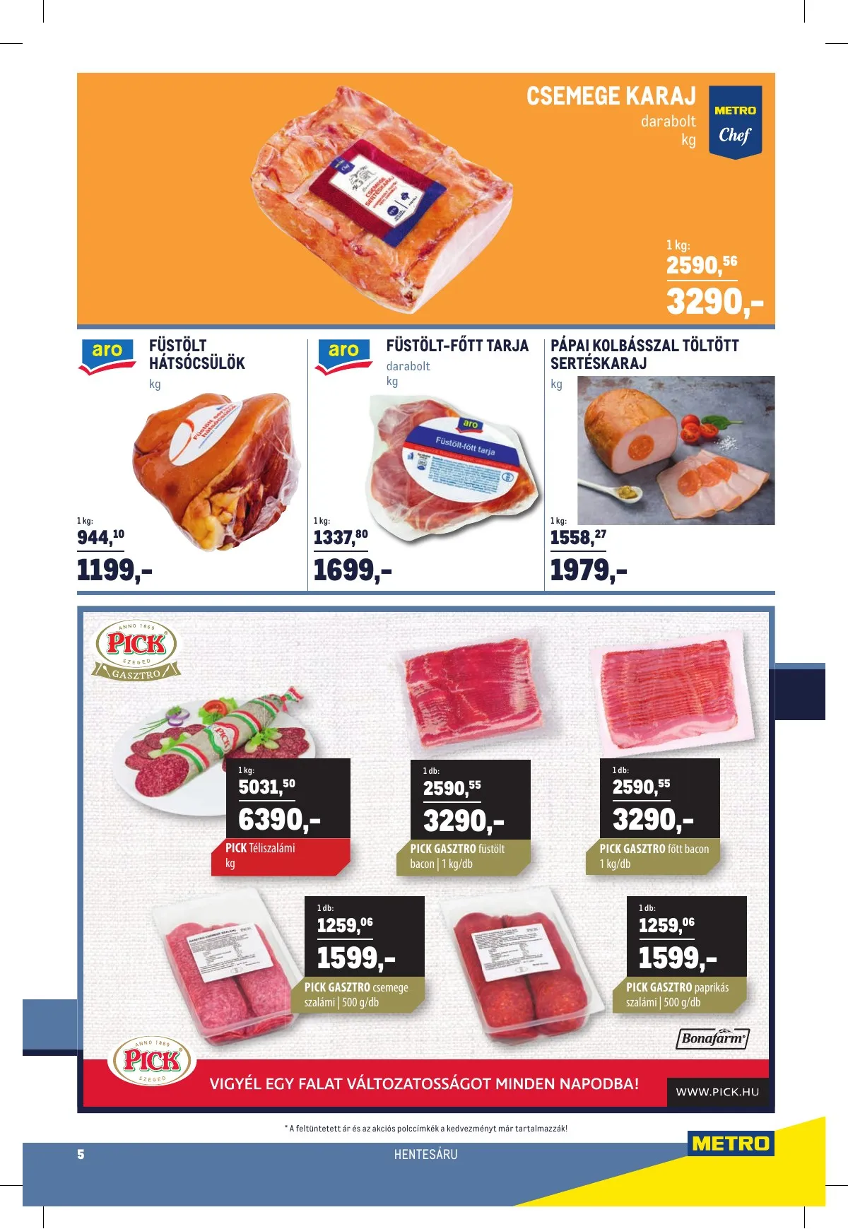 Metro akciós újság Horeca 03.30–04.19 – 5. oldal