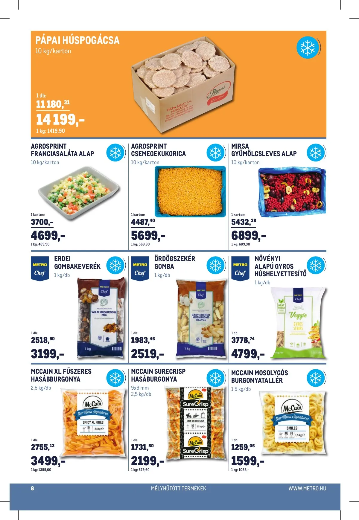 Metro akciós újság Horeca 03.30–04.19 – 8. oldal