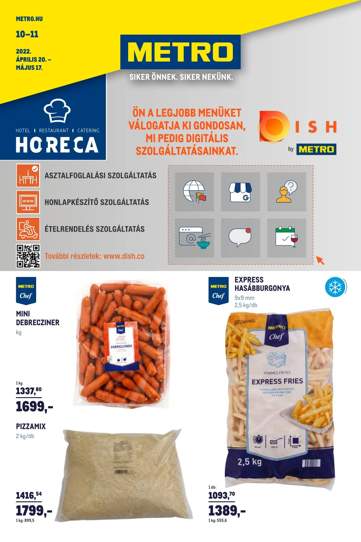 Metro akciós újság Horeca 04.20–05.17