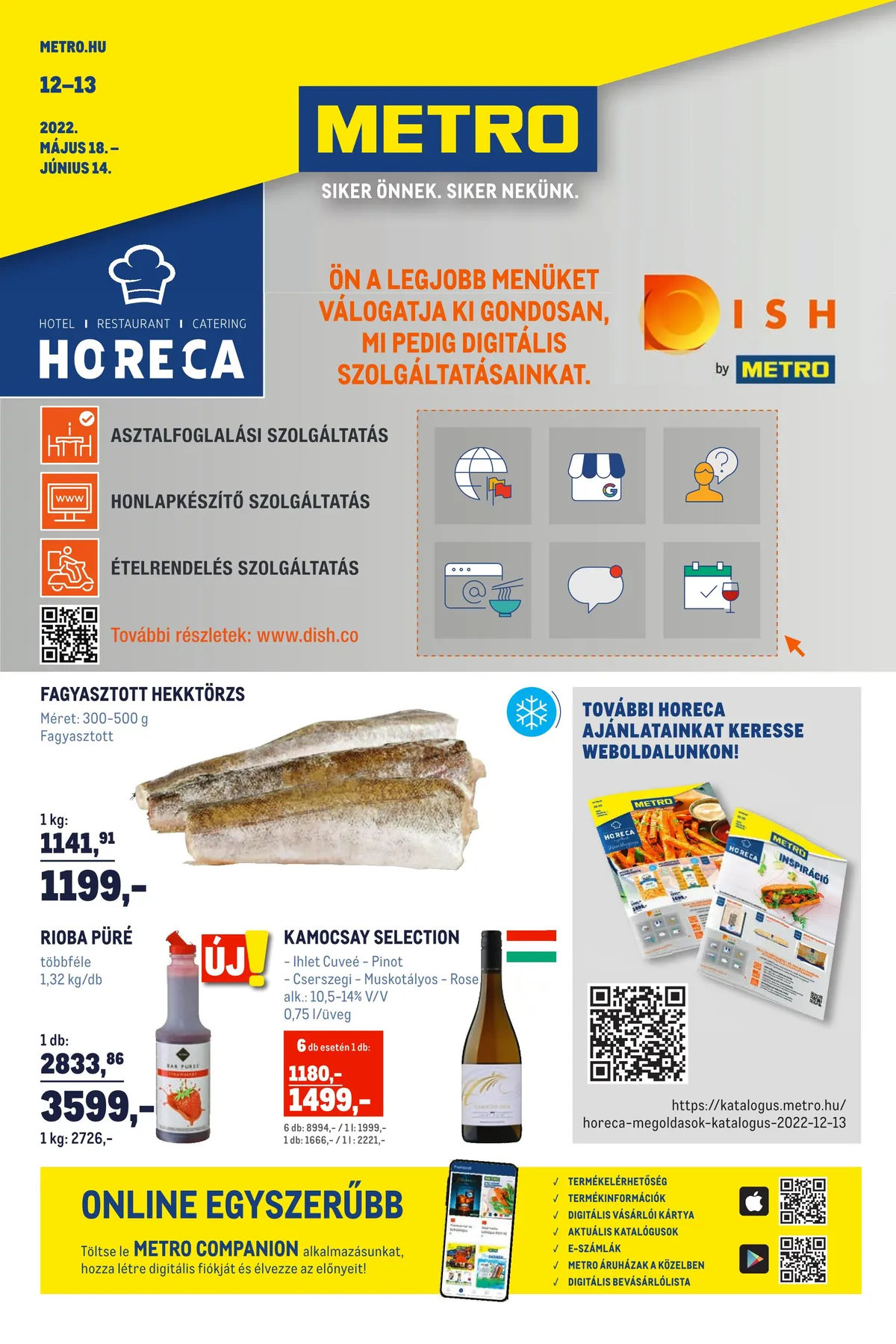 Metro akciós újság Horeca 05.18–06.14