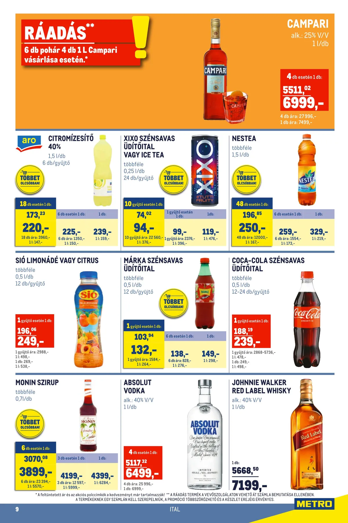 Metro akciós újság Horeca 05.18–06.14 – 9. oldal