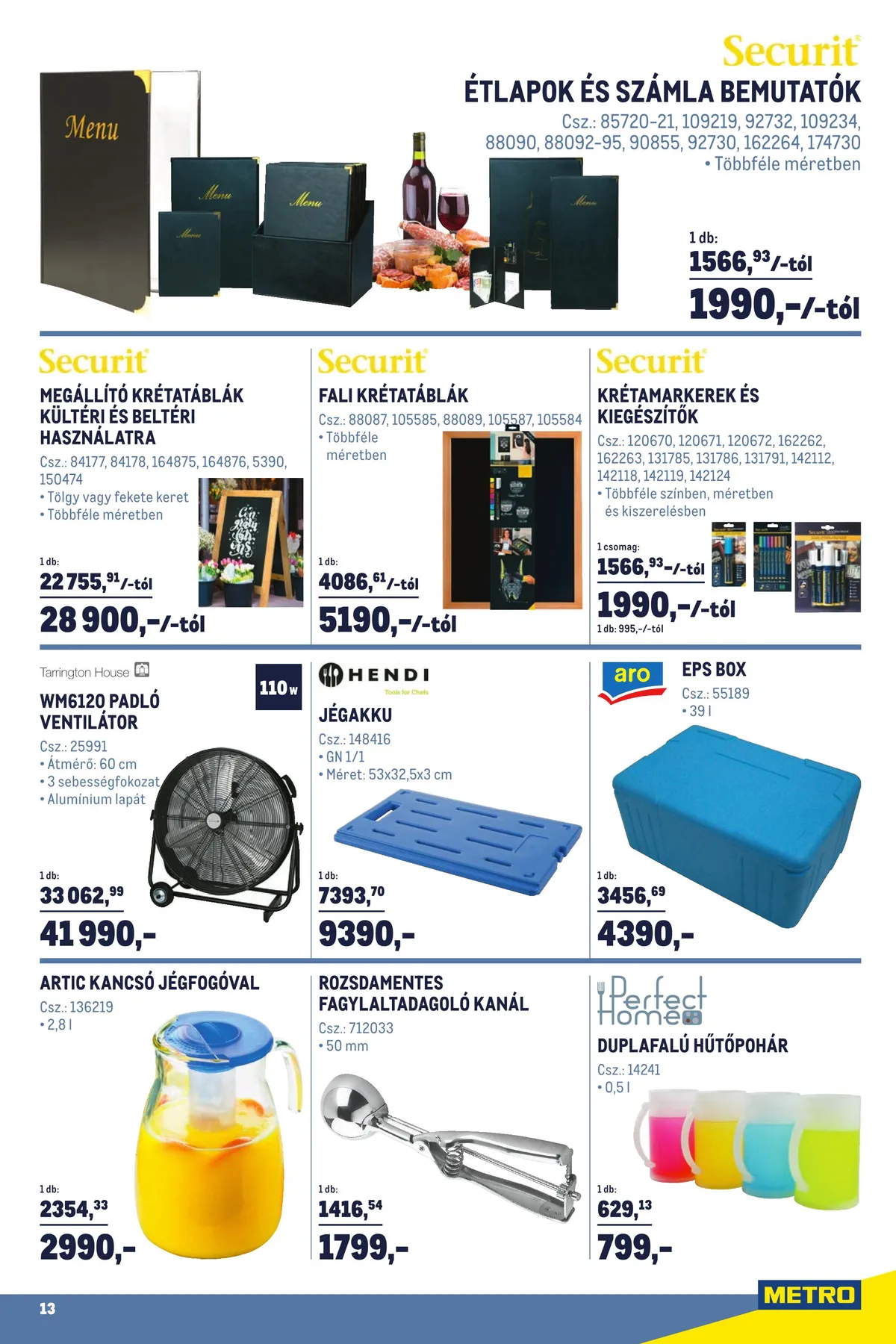 Metro akciós újság Horeca 06.15–07.12 – 13. oldal