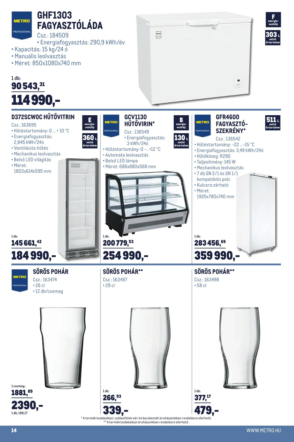 Metro akciós újság Horeca 06.15–07.12 – 14. oldal