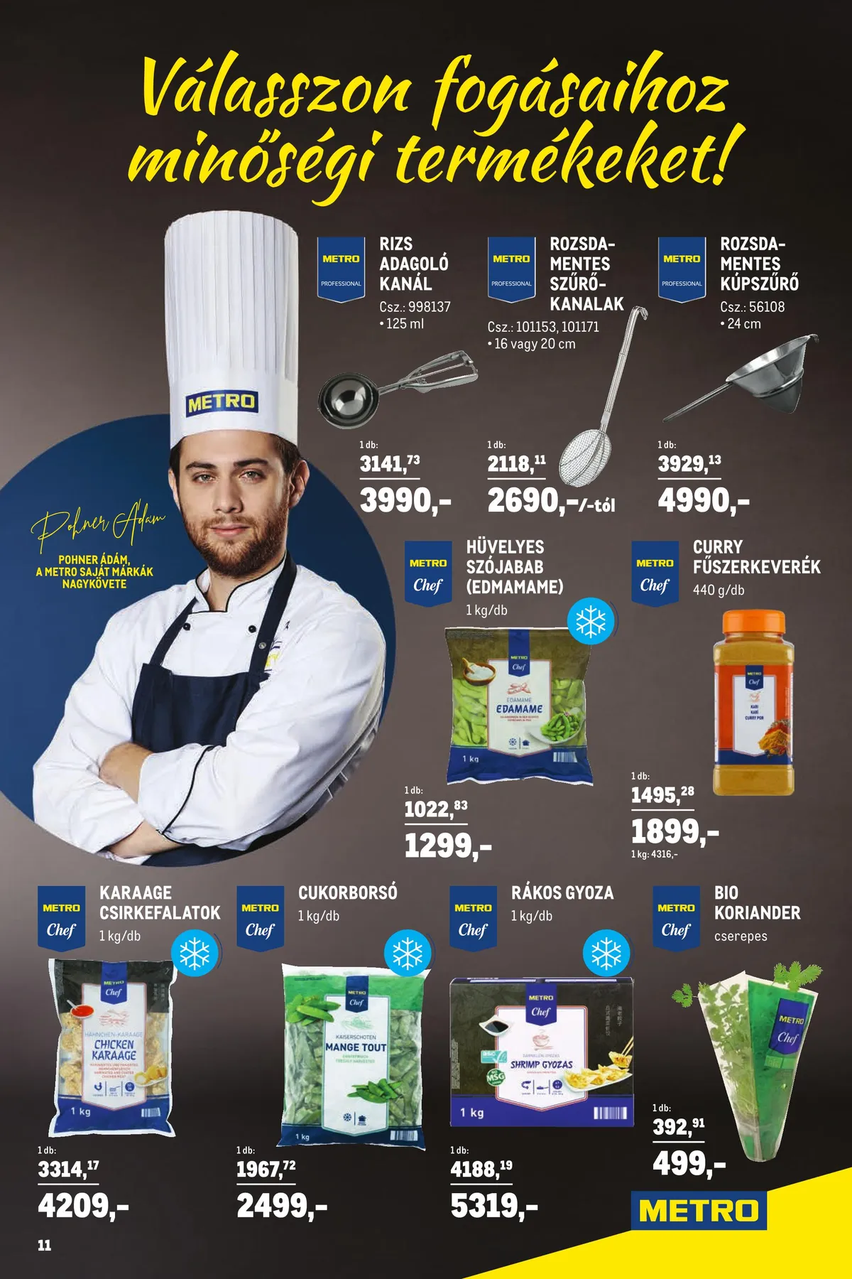 Metro akciós újság Horeca 07.13–08.09 – 11. oldal