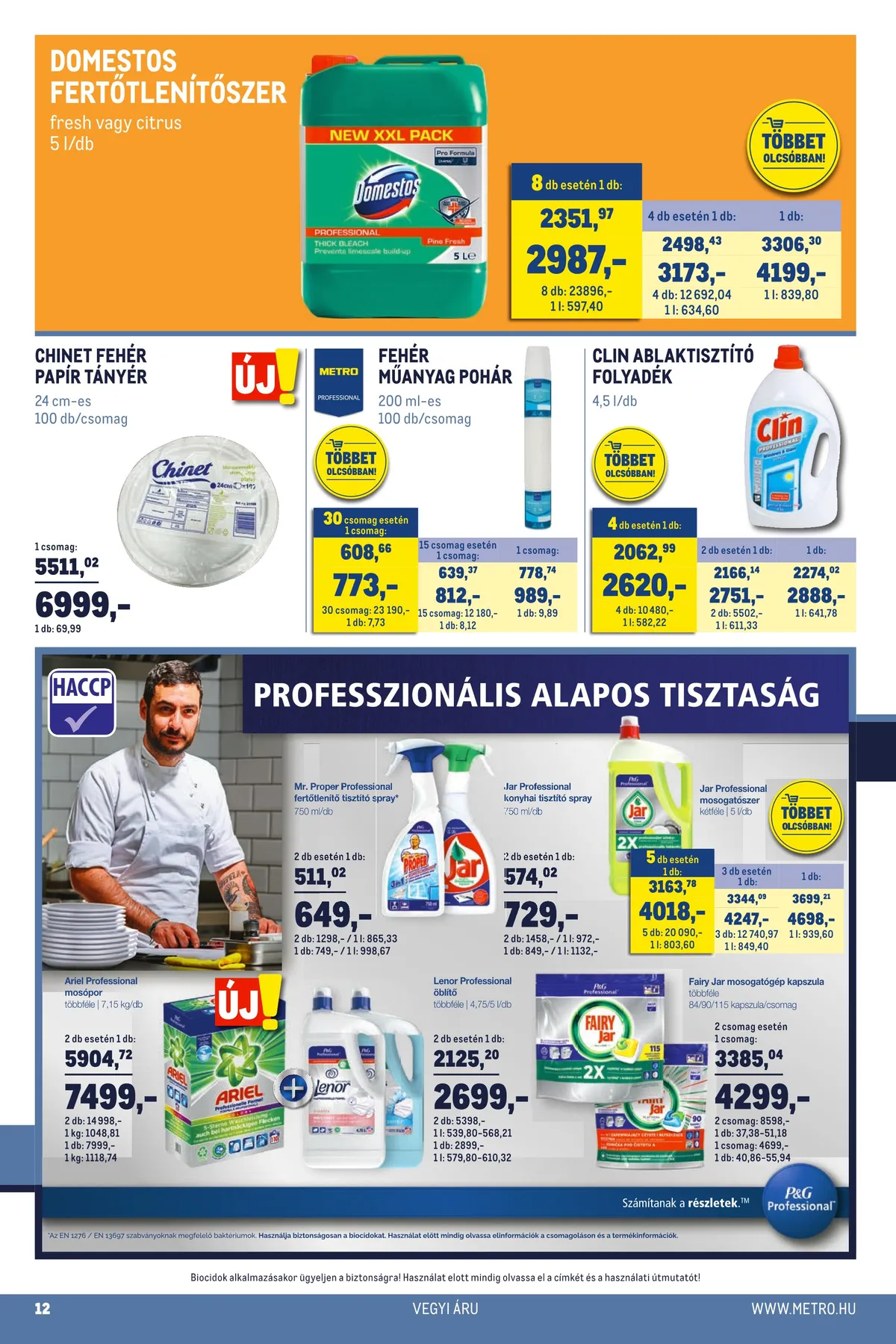 Metro akciós újság Horeca 07.13–08.09 – 12. oldal
