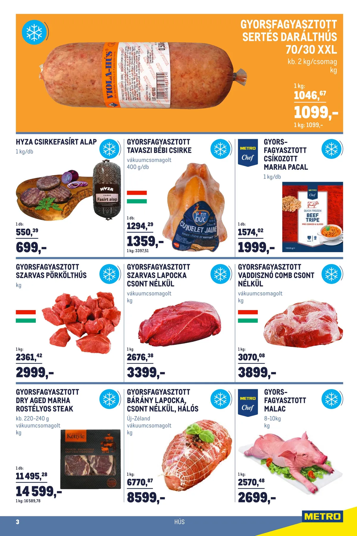 Metro akciós újság Horeca 07.13–08.09 – 3. oldal