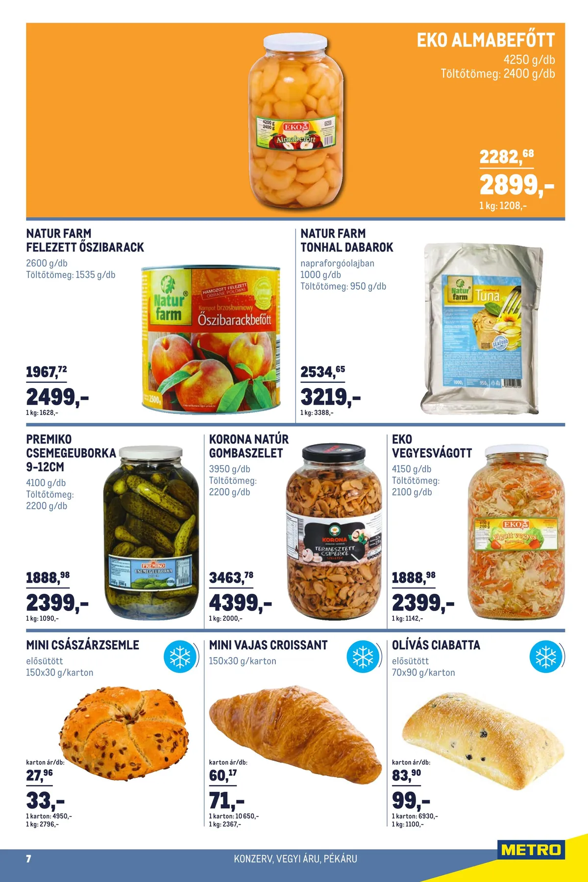 Metro akciós újság Horeca 07.13–08.09 – 7. oldal