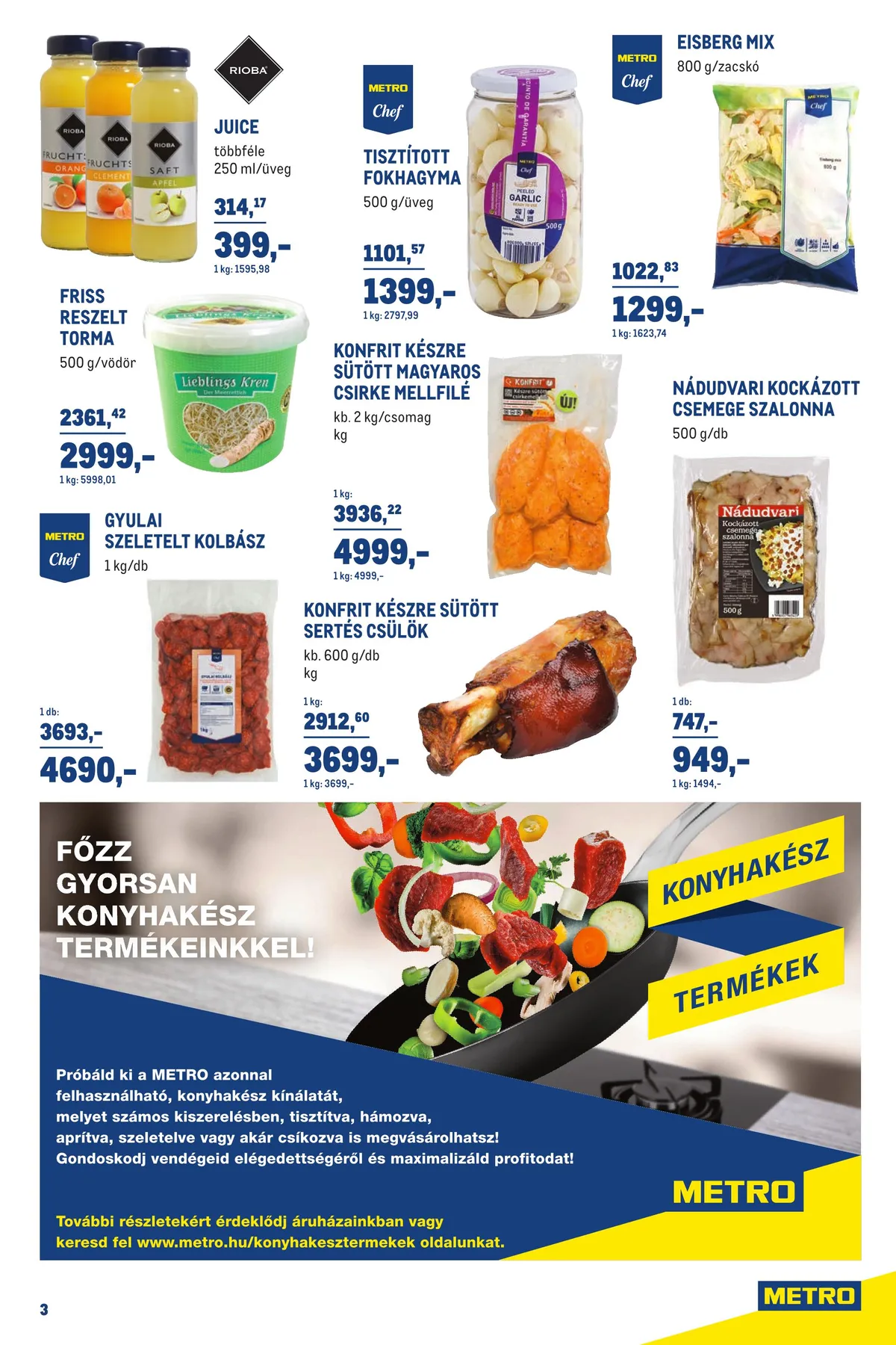 Metro akciós újság Horeca 10.05–11.01 – 3. oldal