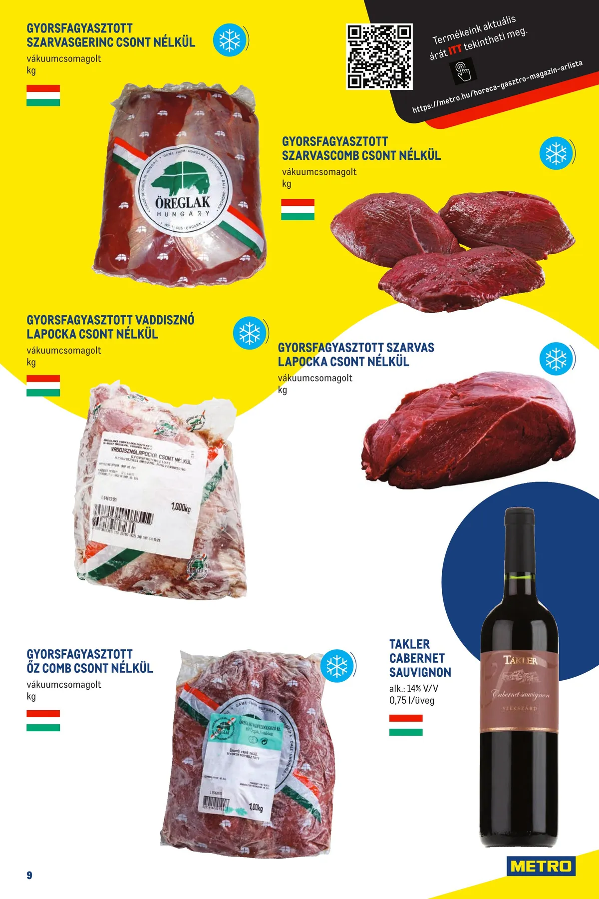 Metro akciós újság Horeca 10.05–11.01 – 9. oldal