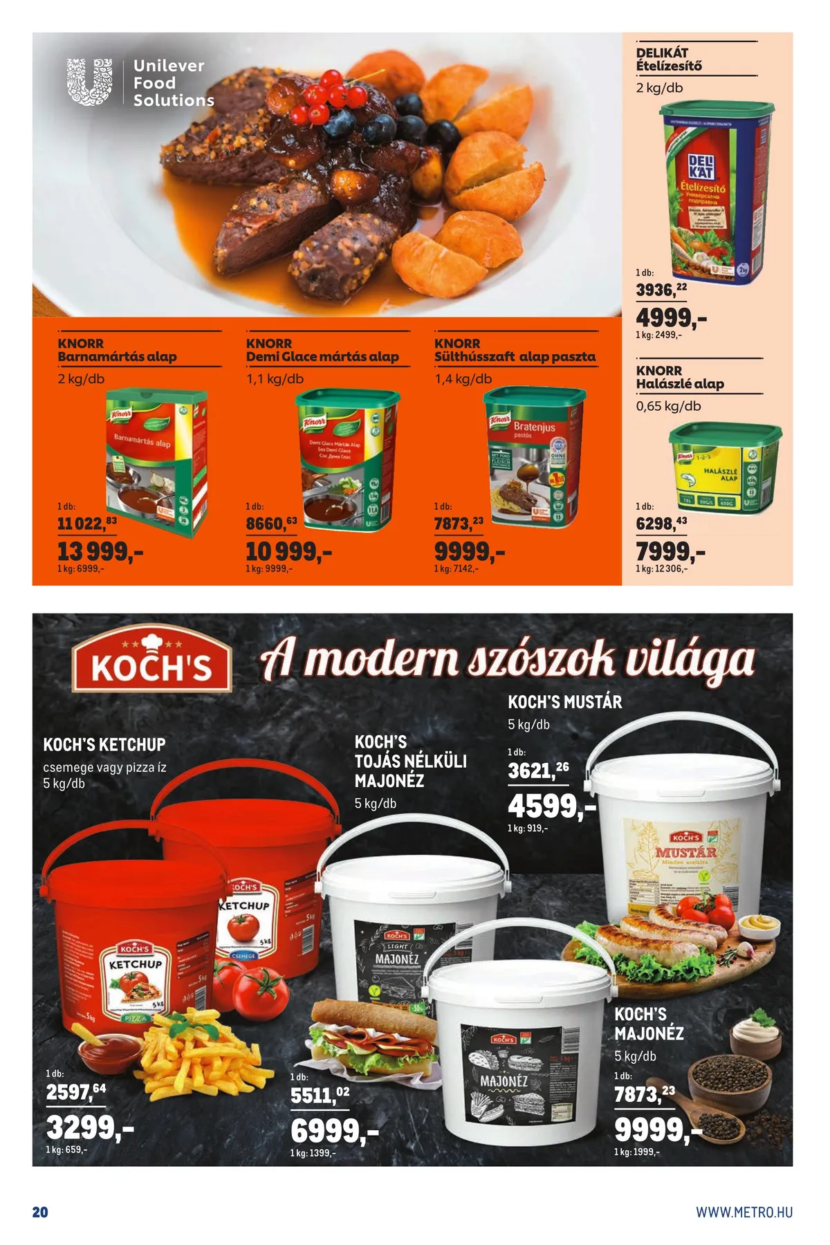 Metro akciós újság Horeca 11.02–11.29 – 20. oldal