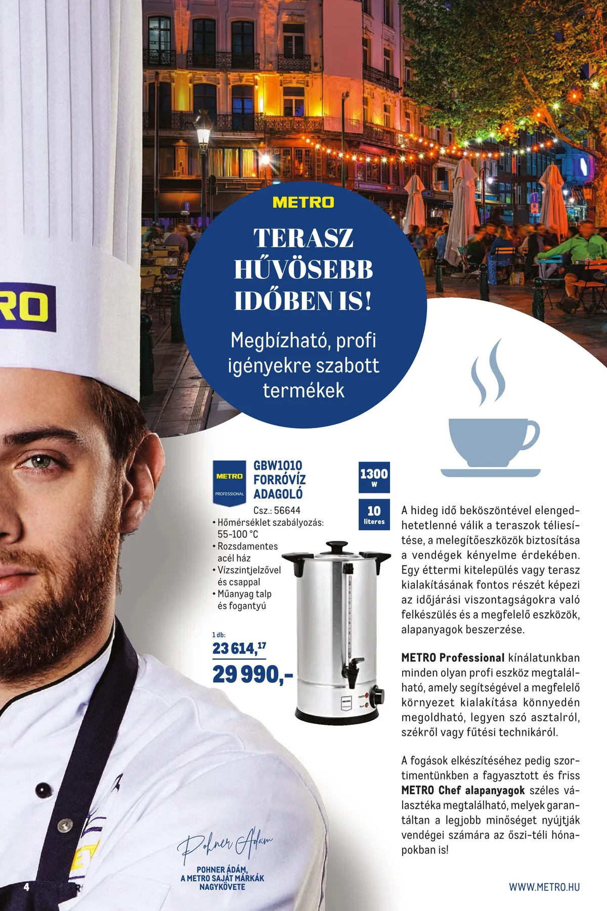 Metro akciós újság Horeca 11.02–11.29 – 4. oldal