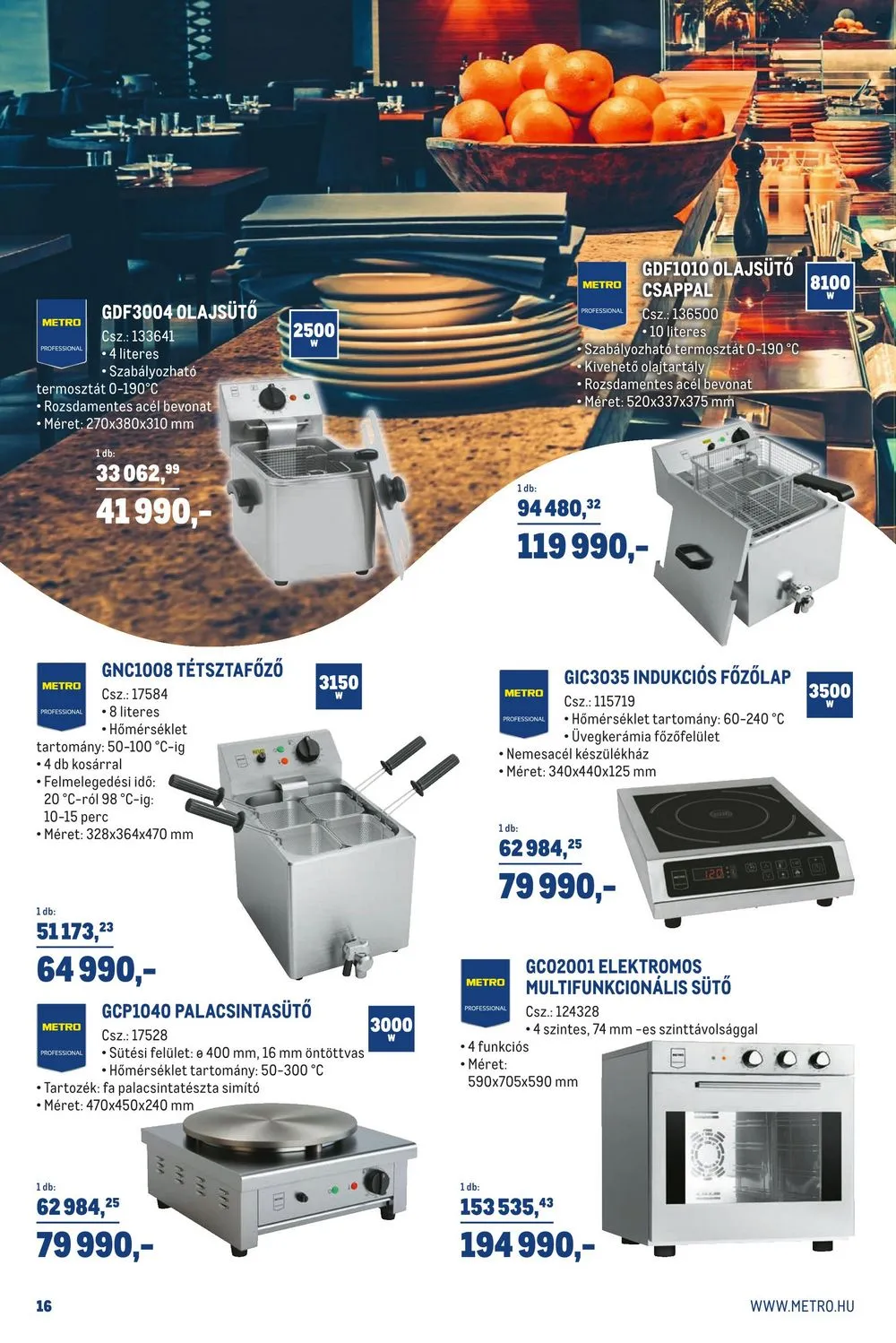 Metro akciós újság Horeca 03.01–03.28 – 16. oldal
