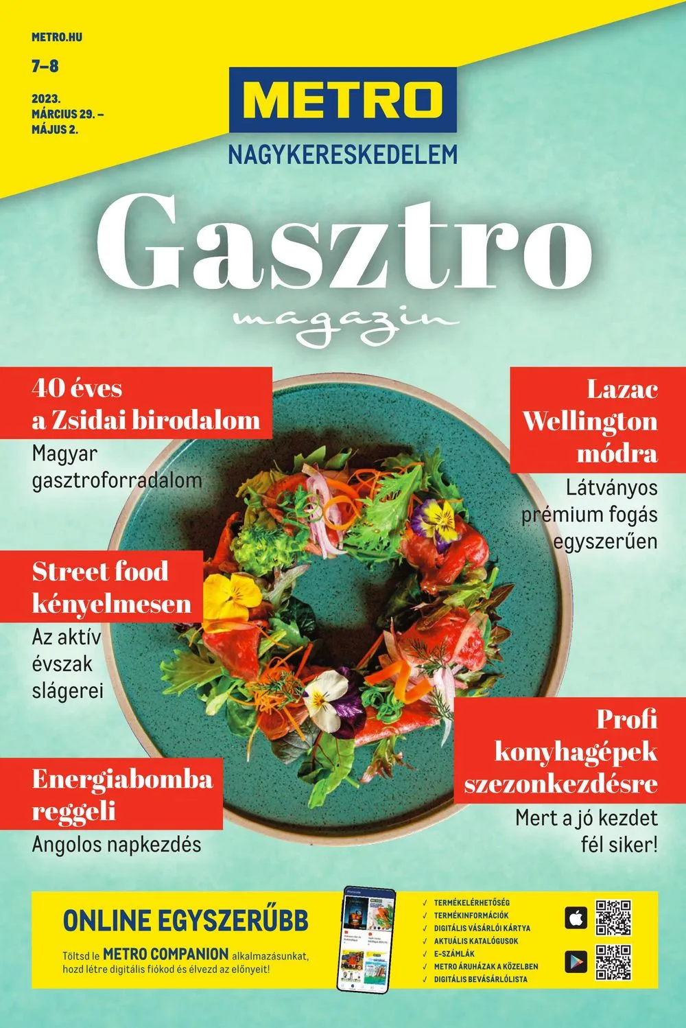 Metro akciós újság Horeca 03.29–05.02