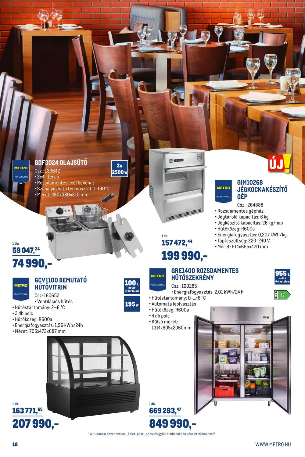 Metro akciós újság Horeca 03.29–05.02 – 18. oldal