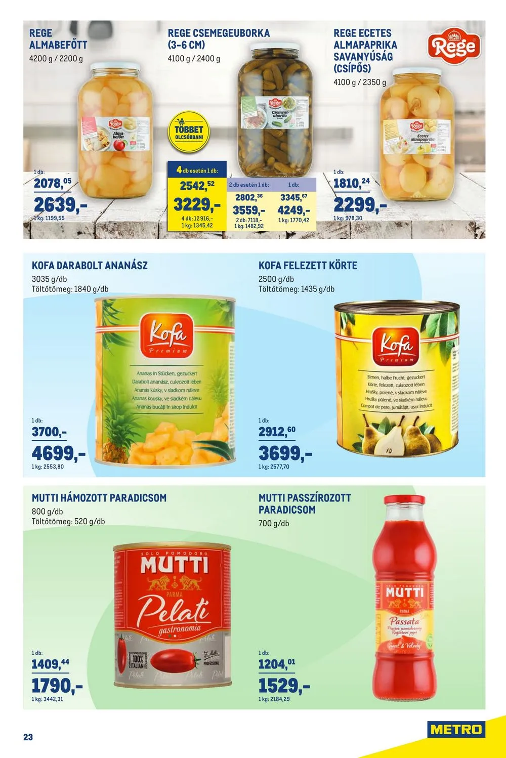 Metro akciós újság Horeca 03.29–05.02 – 23. oldal