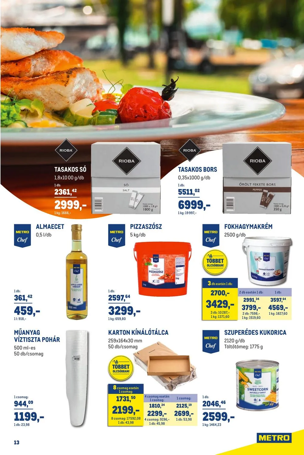 Metro akciós újság Horeca 05.03–05.30 – 13. oldal