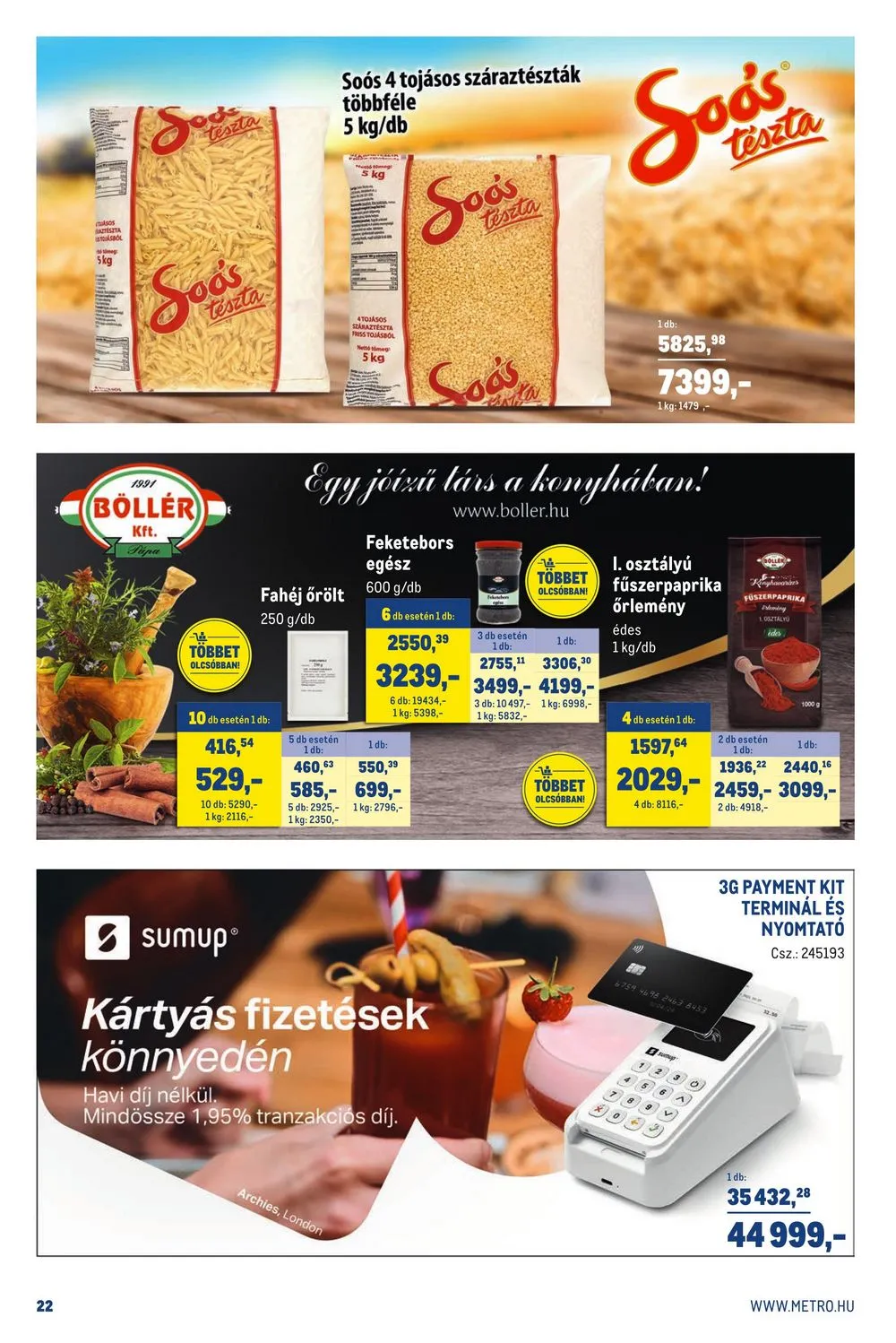 Metro akciós újság Horeca 05.03–05.30 – 22. oldal