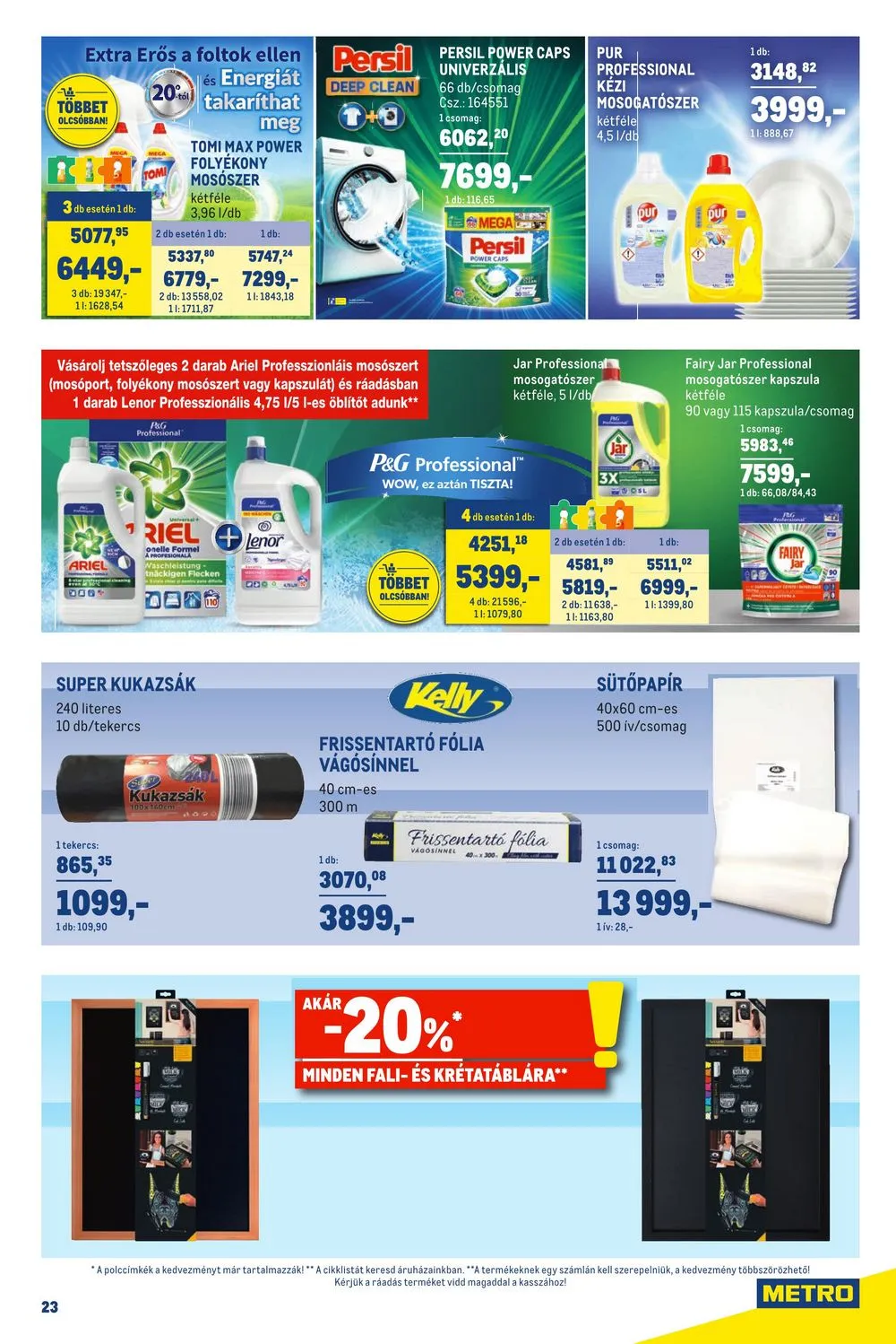 Metro akciós újság Horeca 05.03–05.30 – 23. oldal