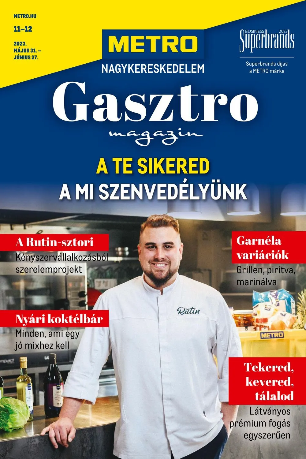 Metro akciós újság Horeca 05.31–06.27