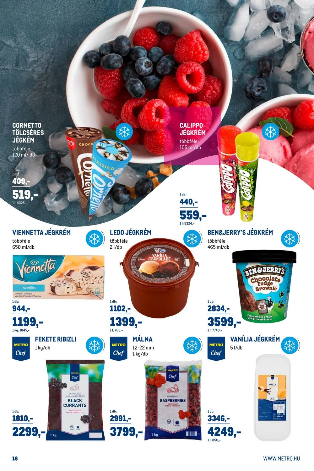 Metro akciós újság Horeca 05.31–06.27 – 16. oldal