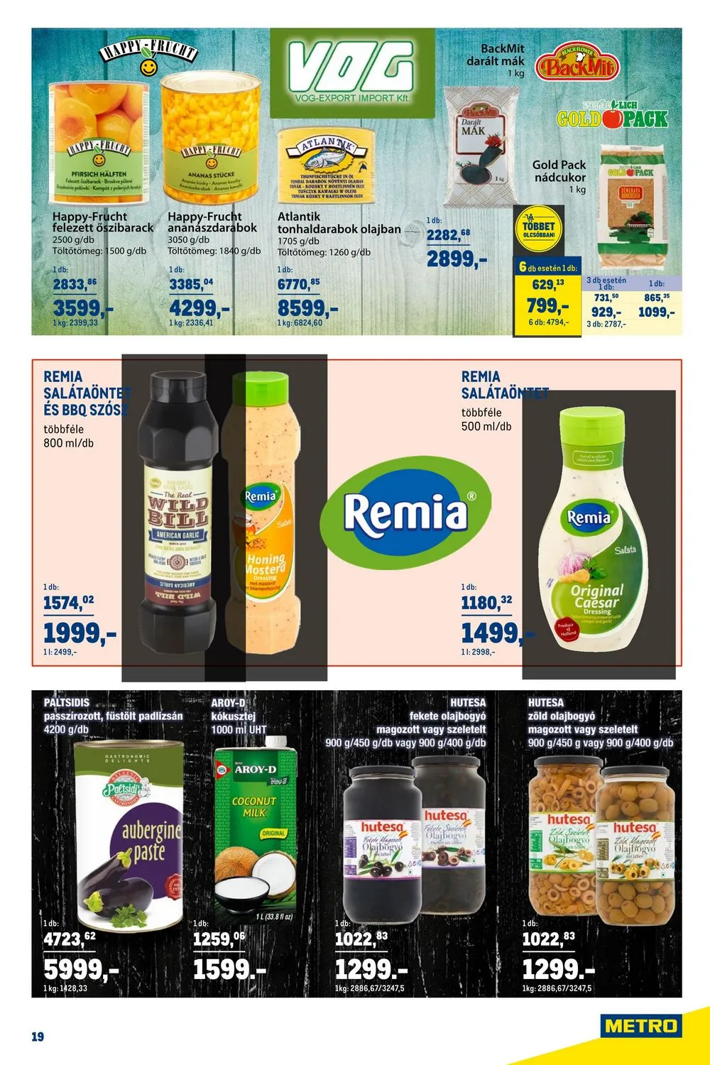 Metro akciós újság Horeca 05.31–06.27 – 19. oldal