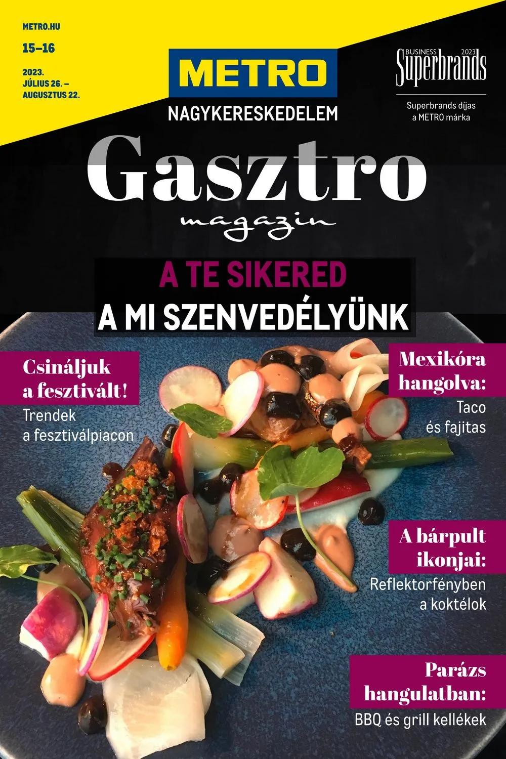 Metro akciós újság Horeca 07.26–08.22