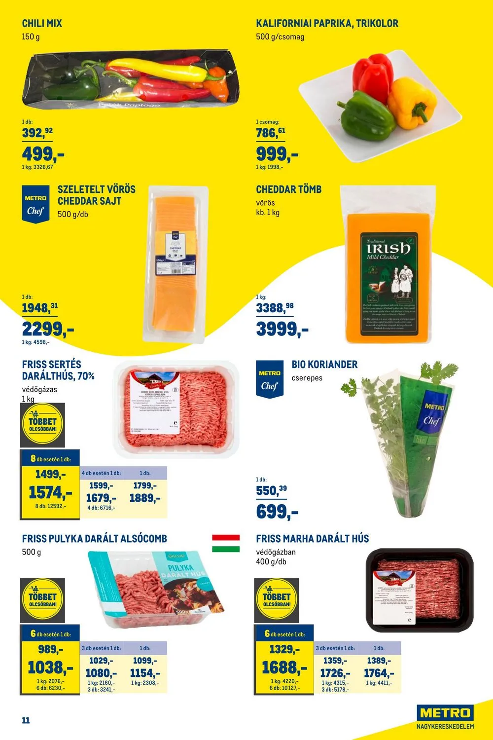Metro akciós újság Horeca 07.26–08.22 – 11. oldal