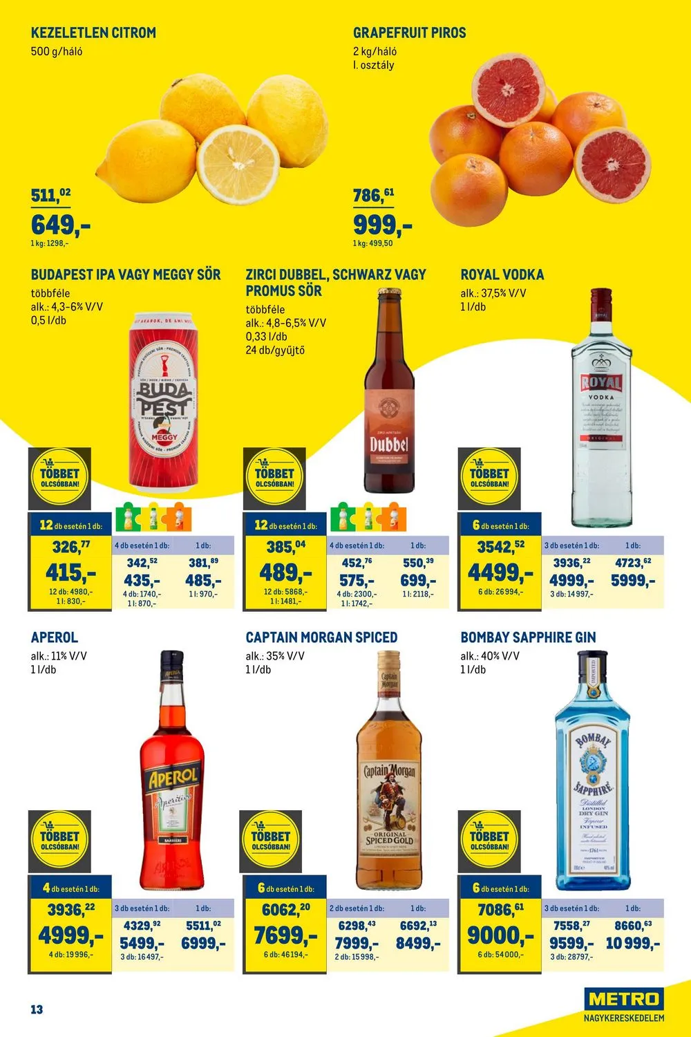 Metro akciós újság Horeca 07.26–08.22 – 13. oldal
