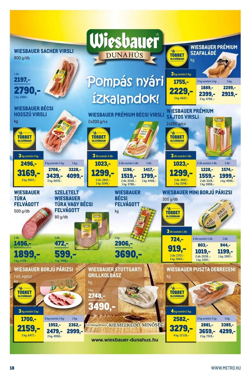 Metro akciós újság Horeca 07.26–08.22 – 18. oldal