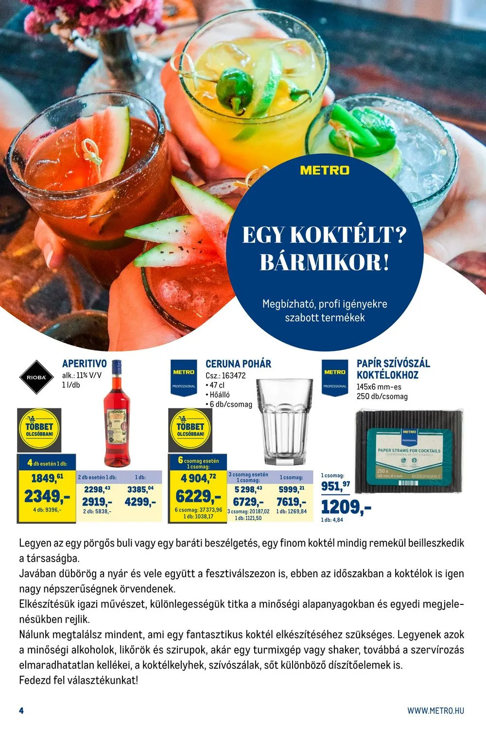 Metro akciós újság Horeca 07.26–08.22 – 4. oldal