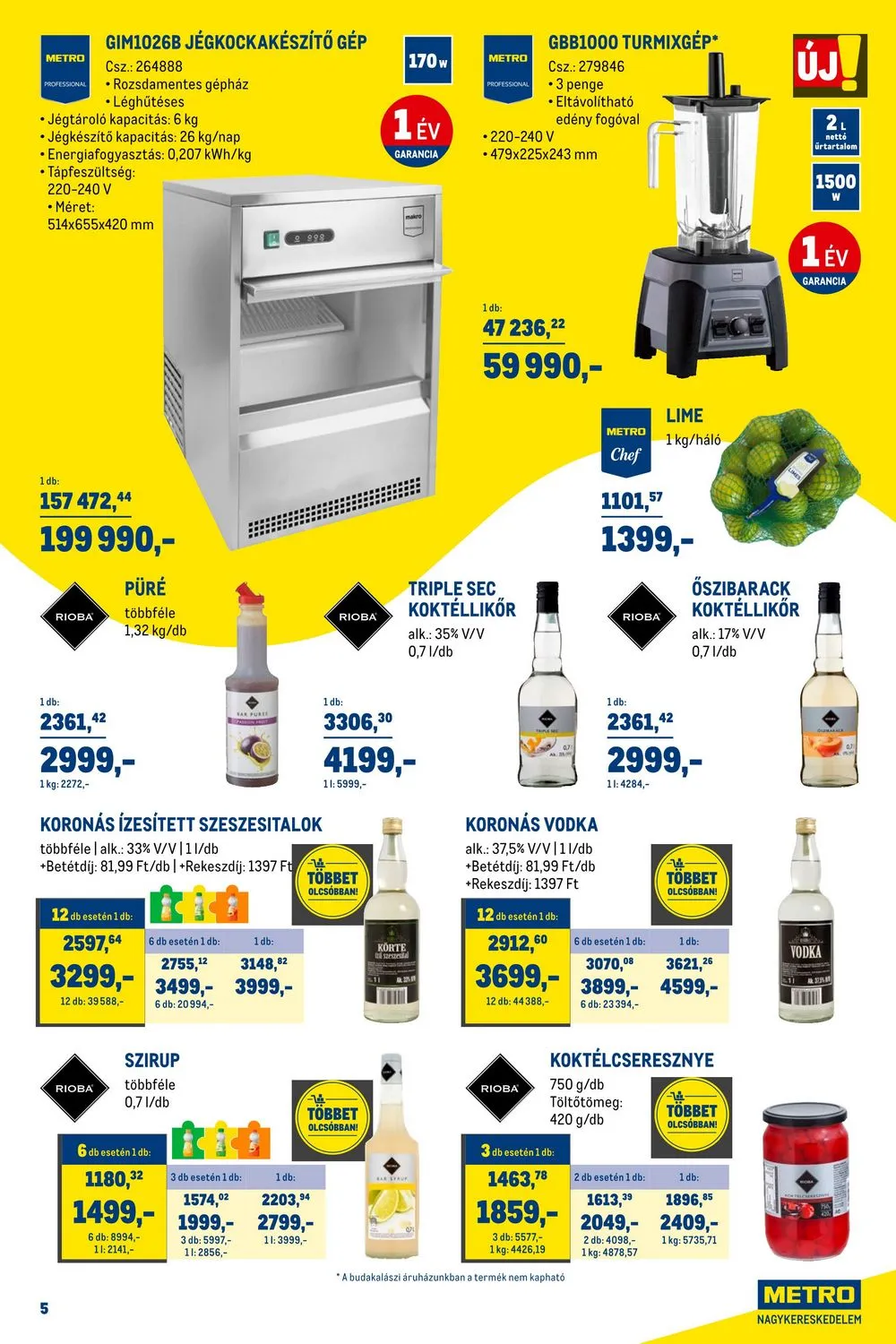 Metro akciós újság Horeca 07.26–08.22 – 5. oldal