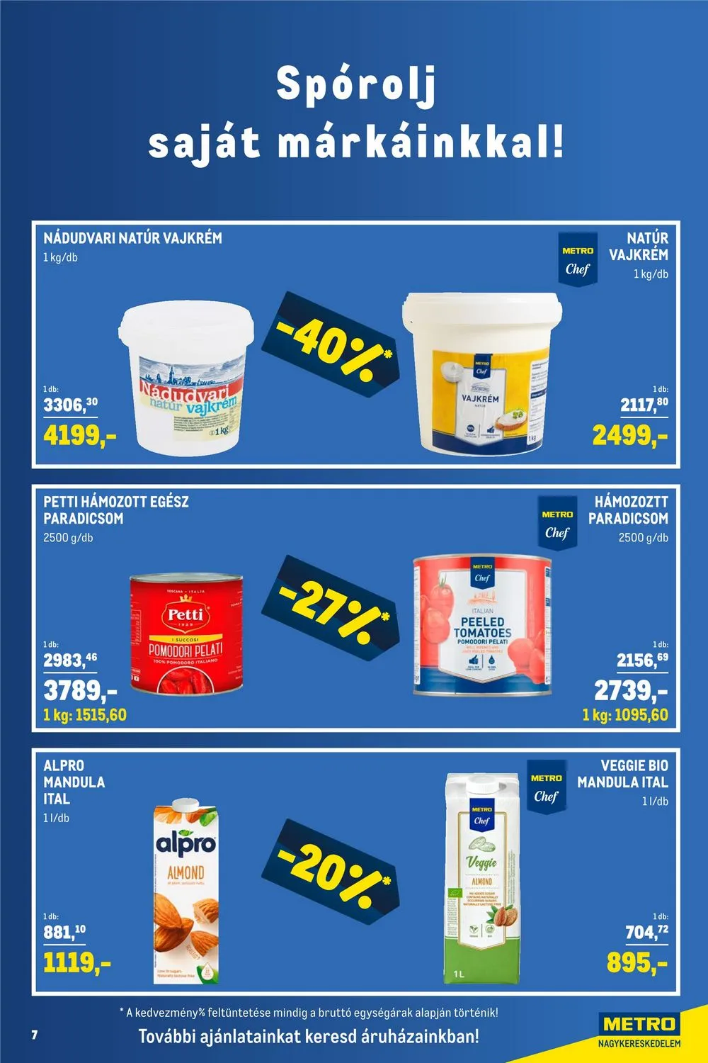 Metro akciós újság Horeca 07.26–08.22 – 7. oldal