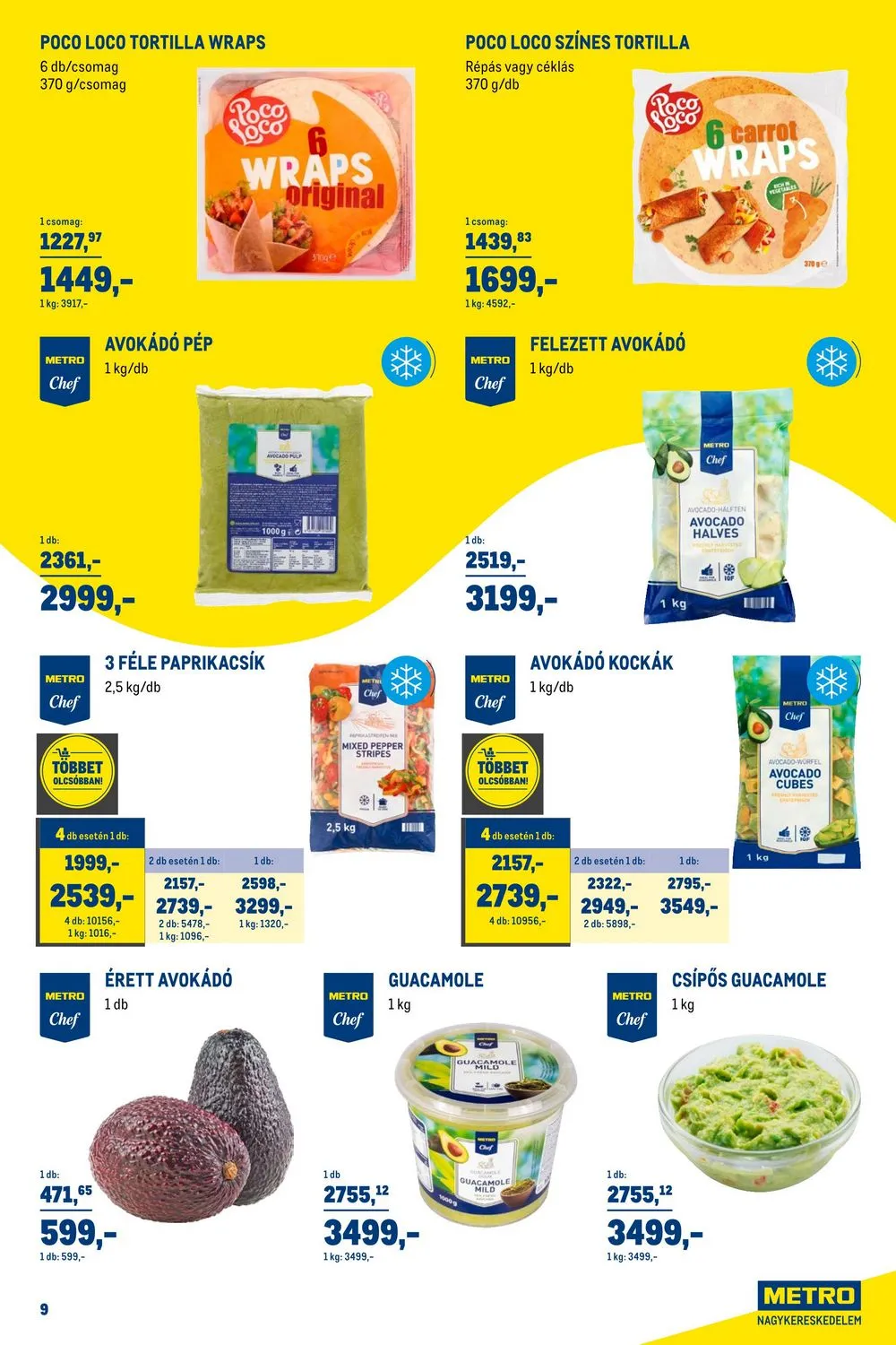 Metro akciós újság Horeca 07.26–08.22 – 9. oldal