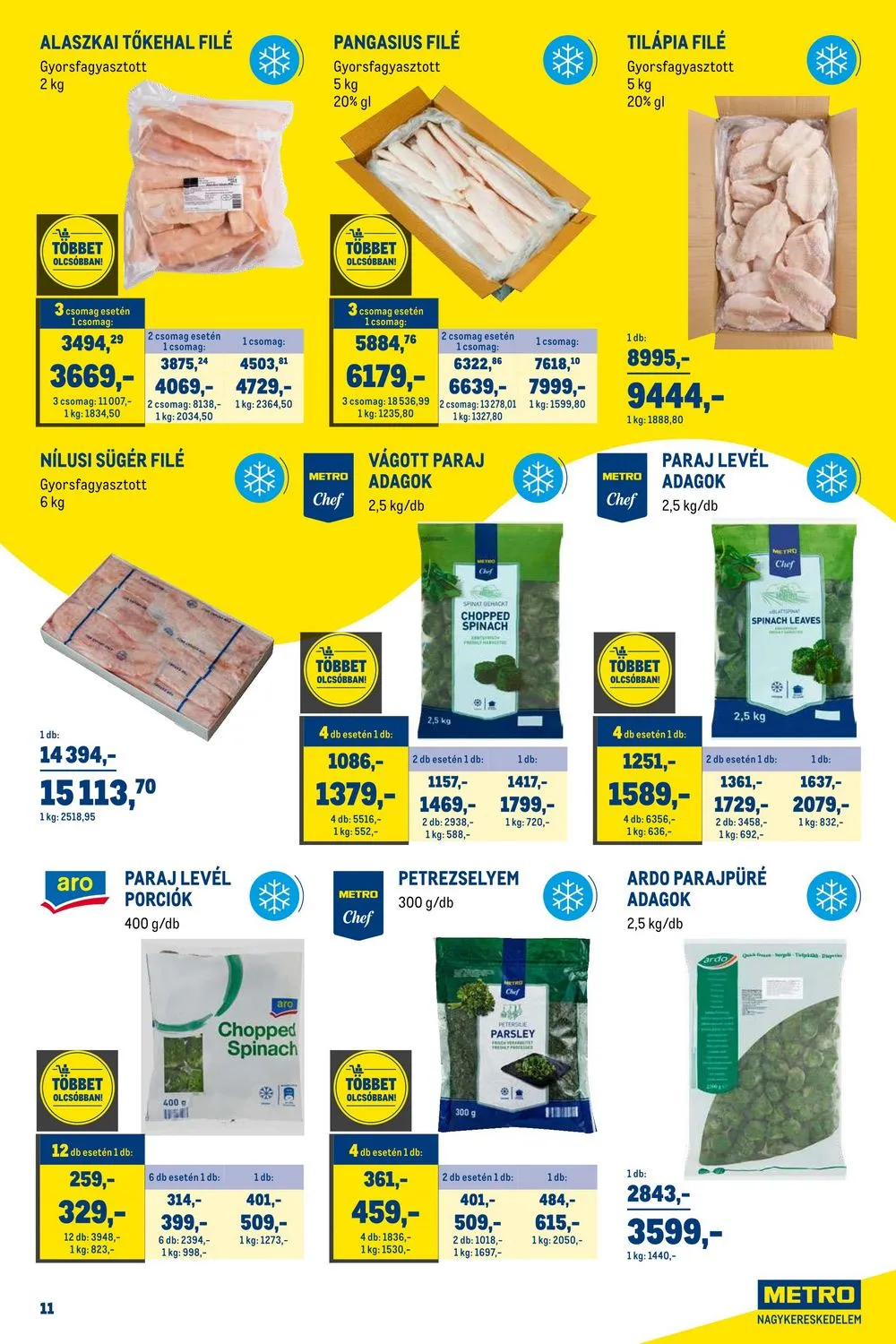 Metro akciós újság Horeca 08.23–09.19 – 11. oldal