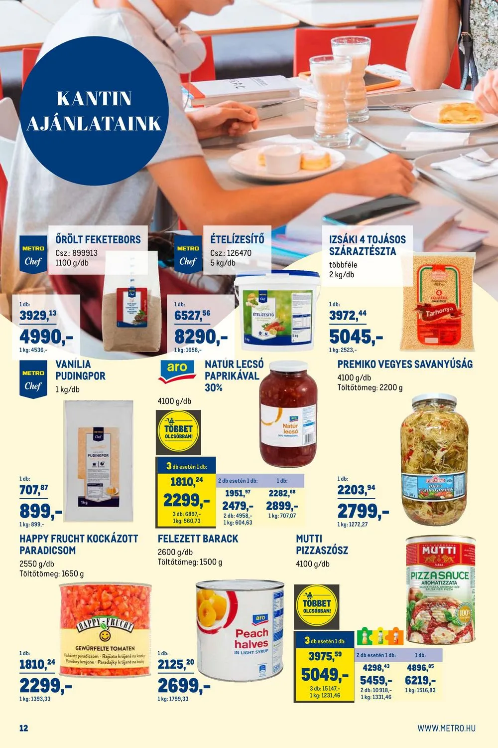 Metro akciós újság Horeca 08.23–09.19 – 12. oldal