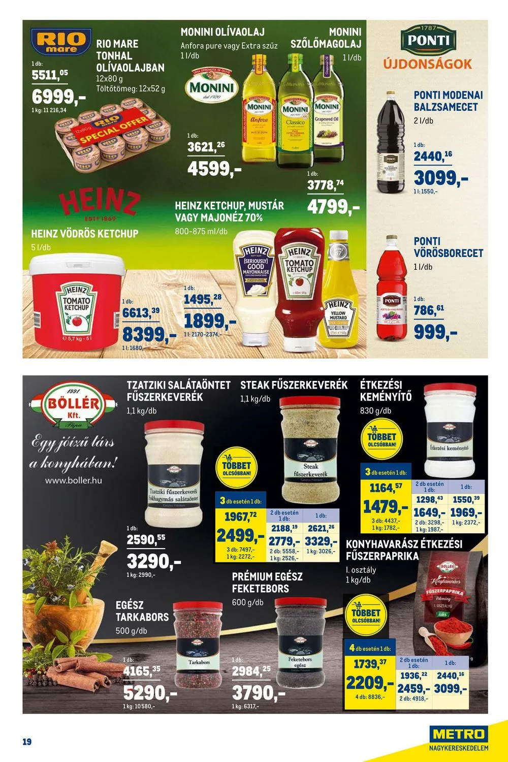 Metro akciós újság Horeca 08.23–09.19 – 19. oldal