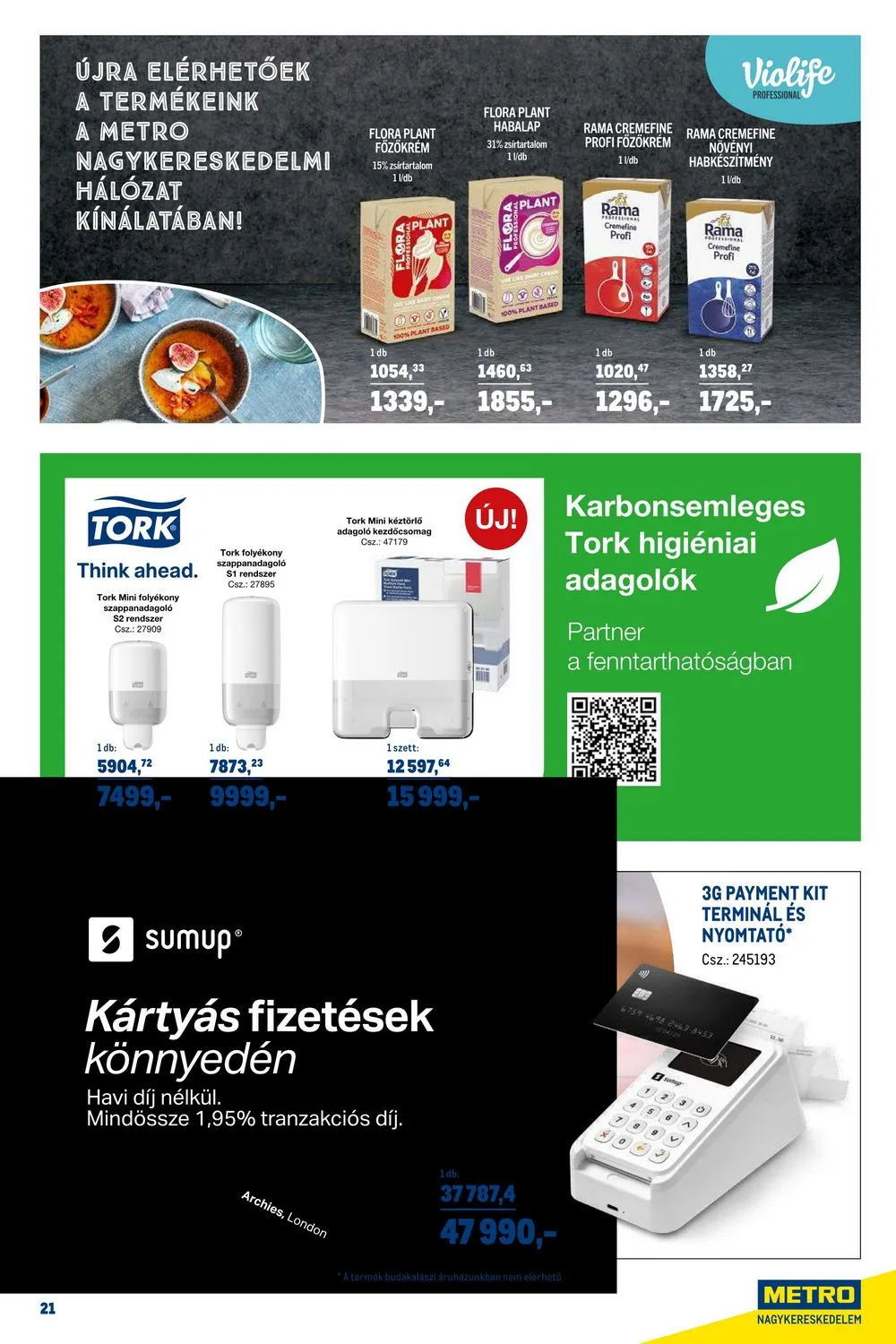 Metro akciós újság Horeca 08.23–09.19 – 21. oldal