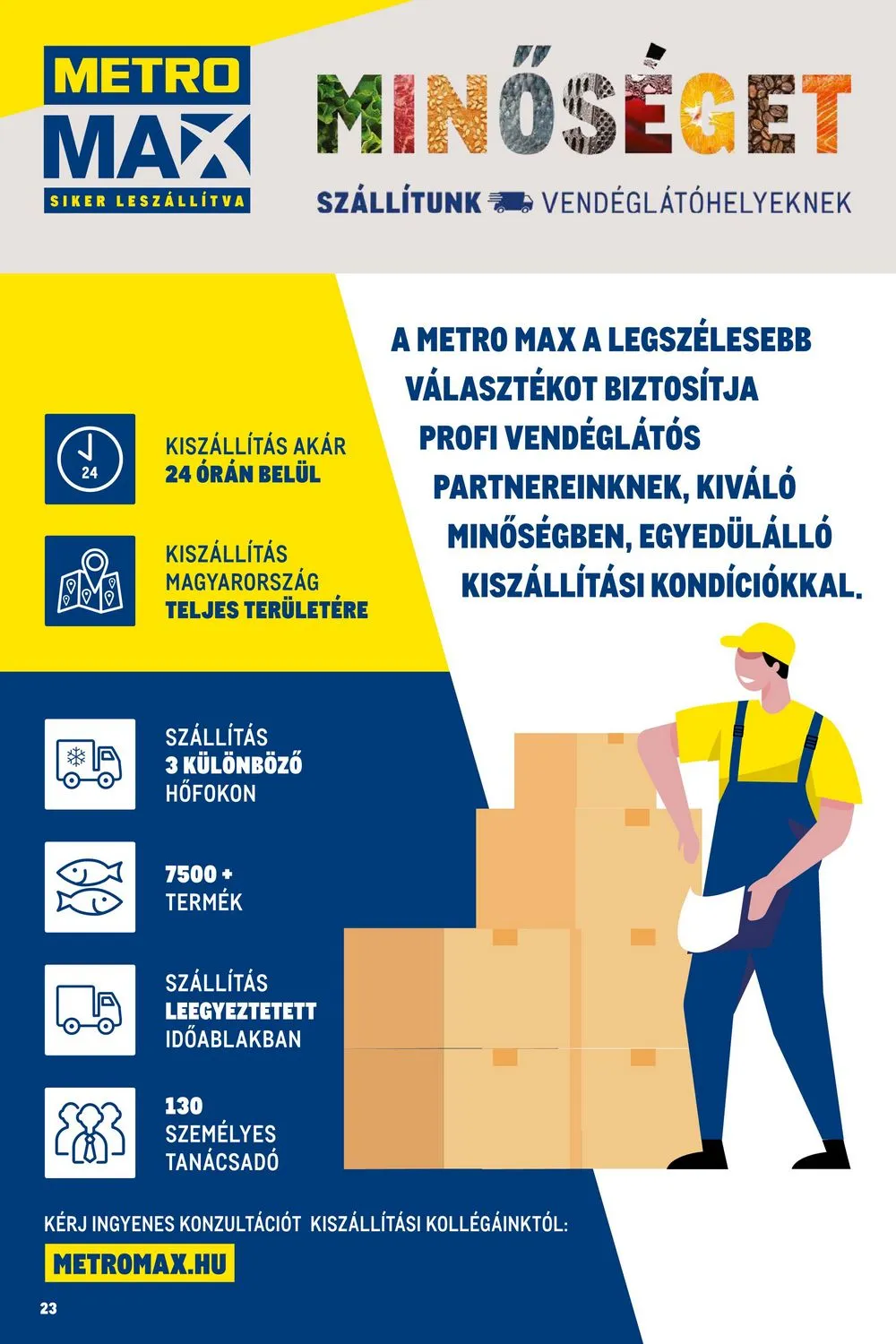 Metro akciós újság Horeca 08.23–09.19 – 23. oldal