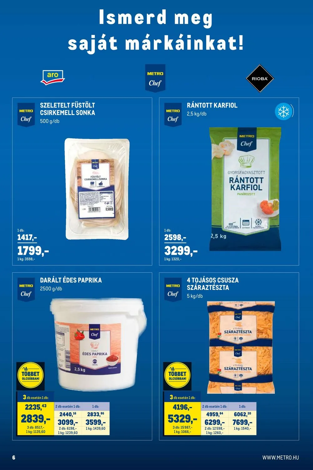Metro akciós újság Horeca 08.23–09.19 – 6. oldal