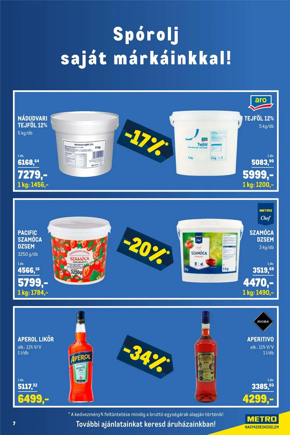 Metro akciós újság Horeca 08.23–09.19 – 7. oldal